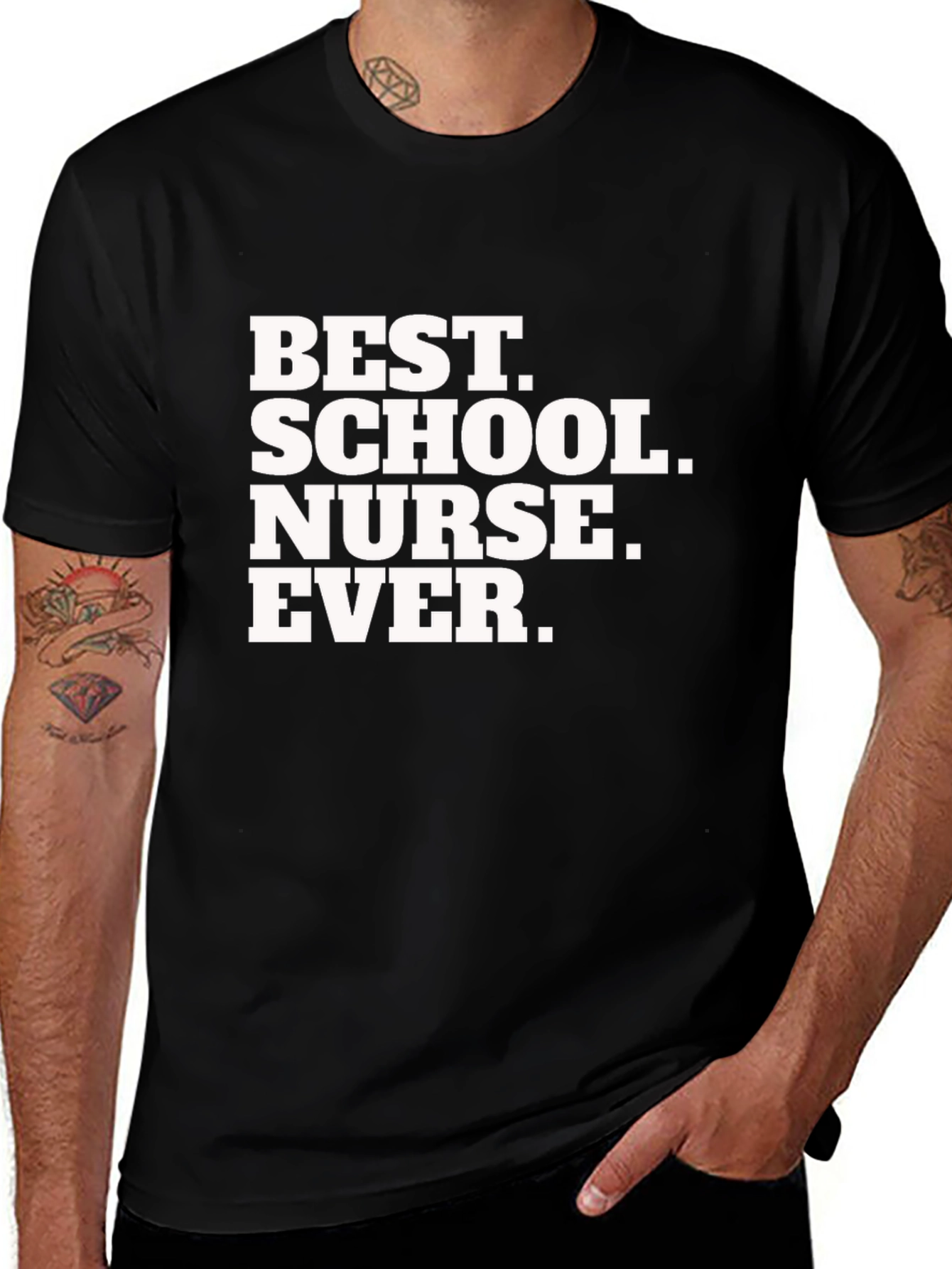 Best School Nurse Ever Graphic T-Shirt