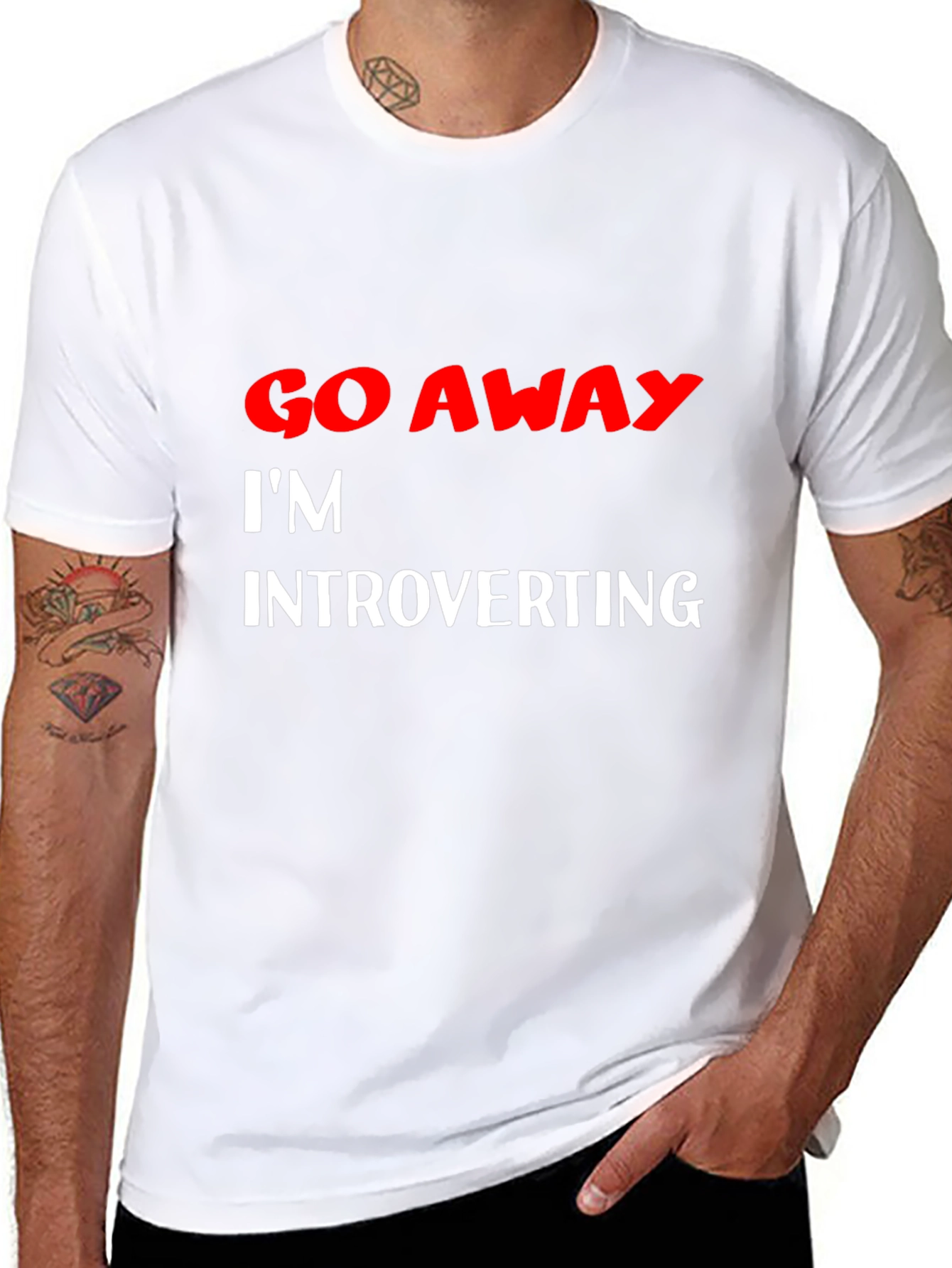 Introvert Tee - Funny Graphic Slogan Shirt