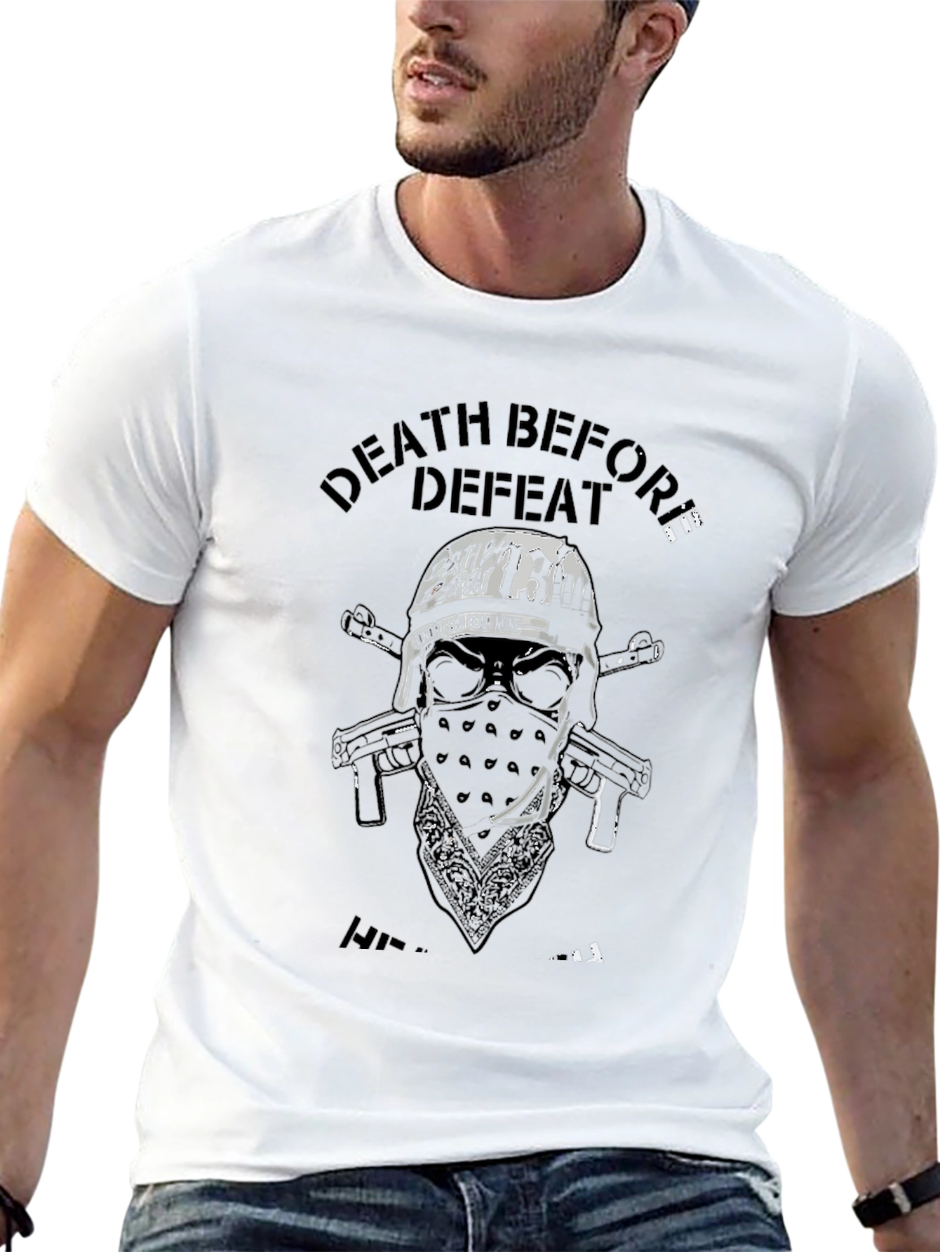 Death Before Defeat Graphic T-Shirt