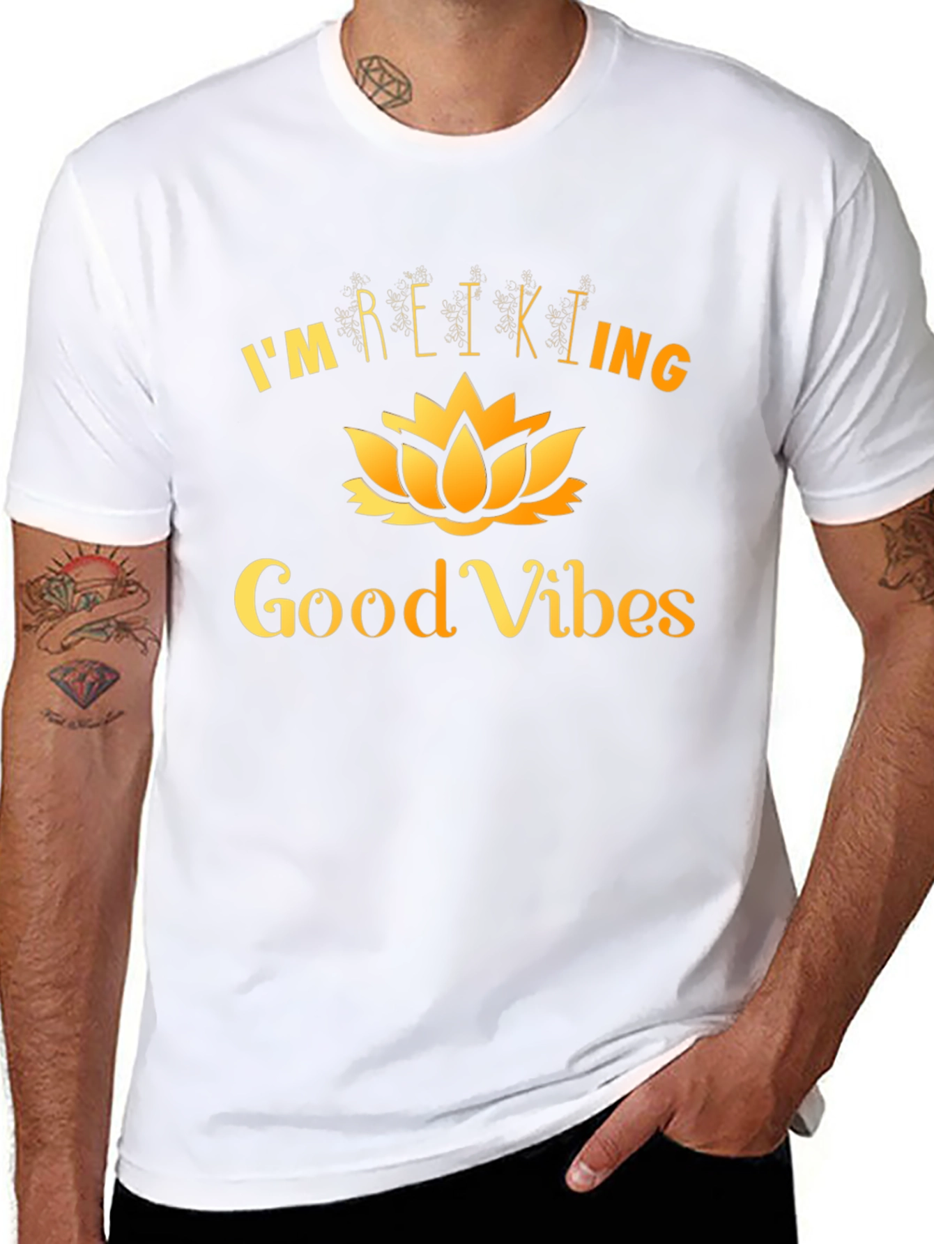 Reiki Good Vibes Graphic T-Shirt