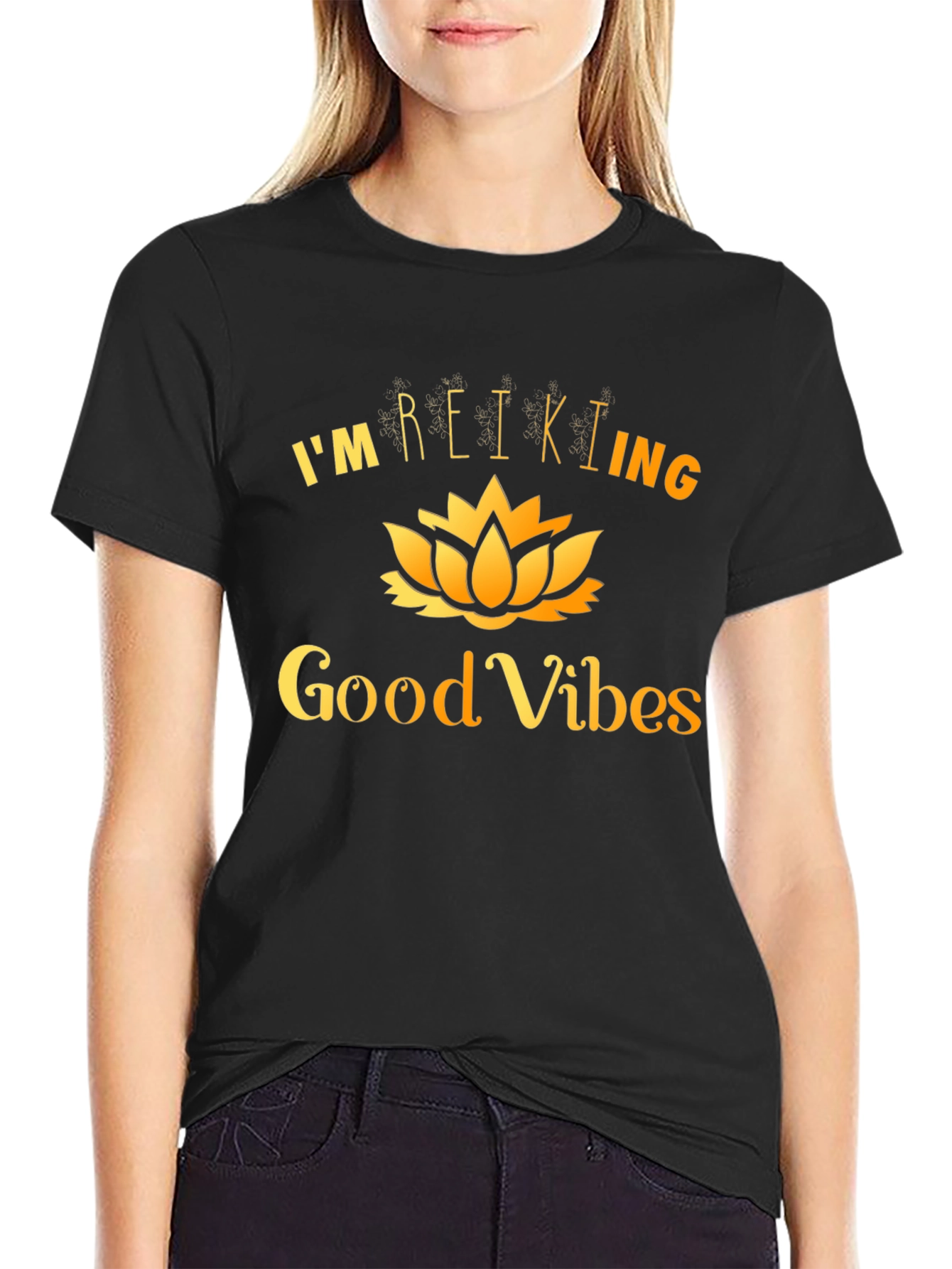 Reiki Good Vibes Graphic T-Shirt