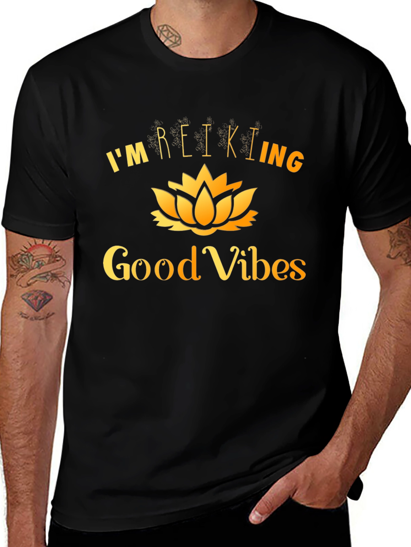 Reiki Good Vibes Graphic T-Shirt