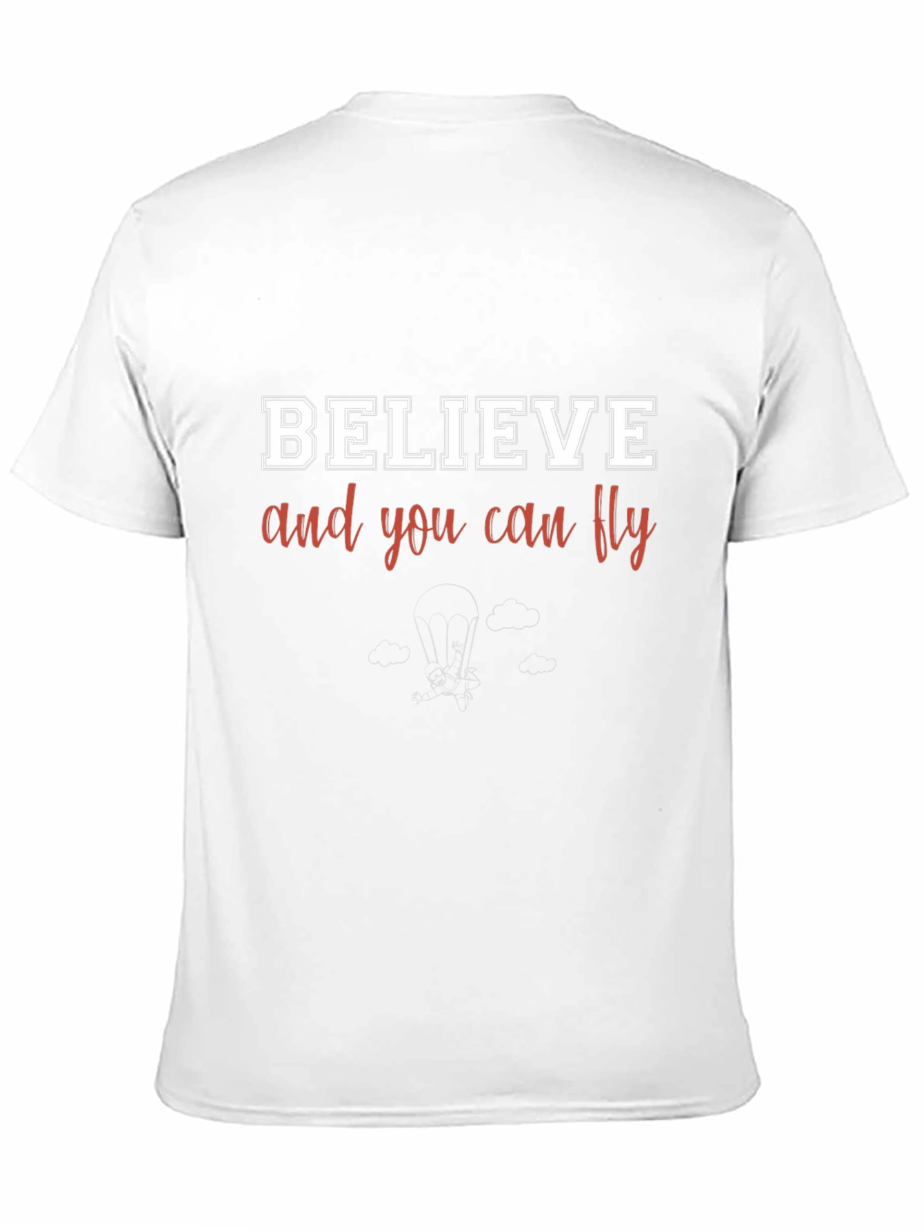Believe You Can Fly Black Graphic T-Shirt