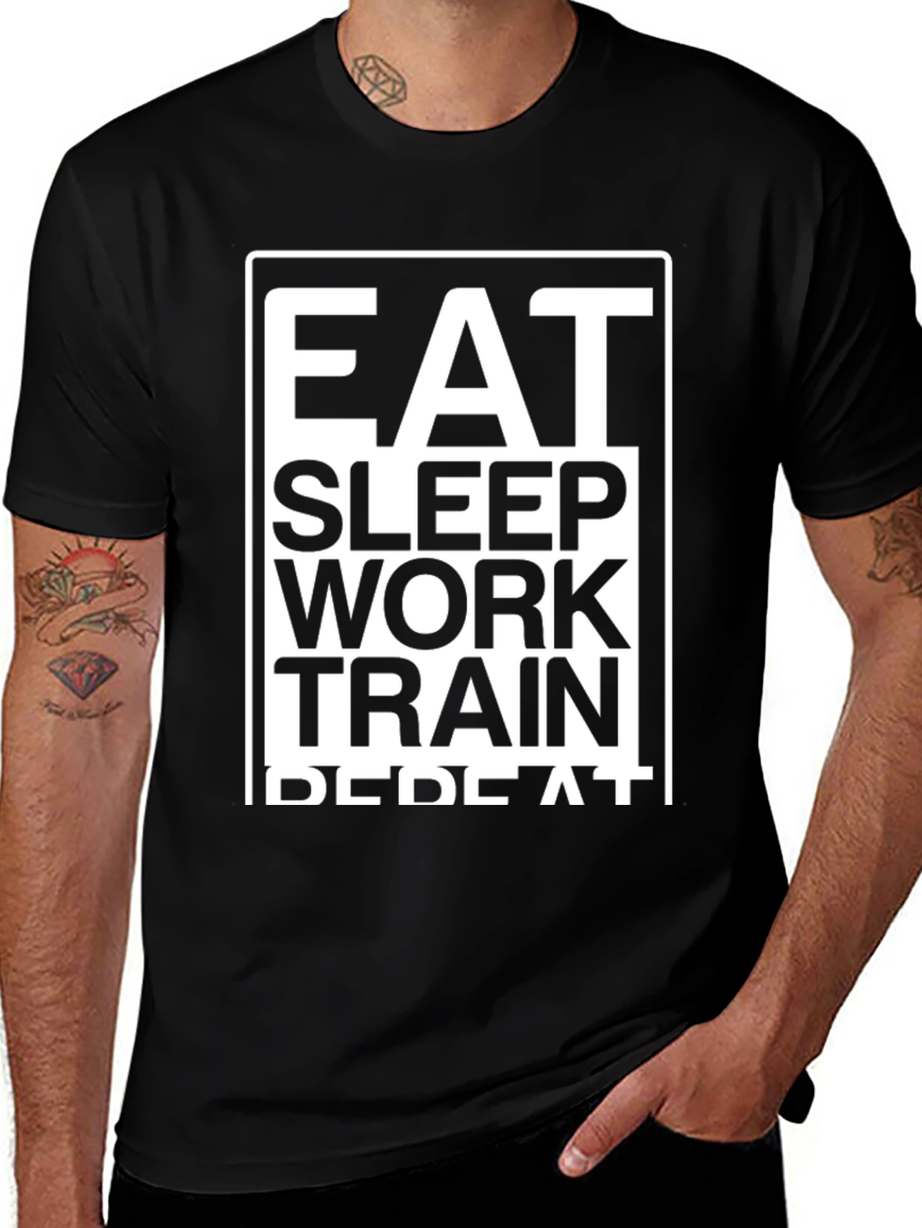 Eat Sleep Work Train Repeat T-Shirt