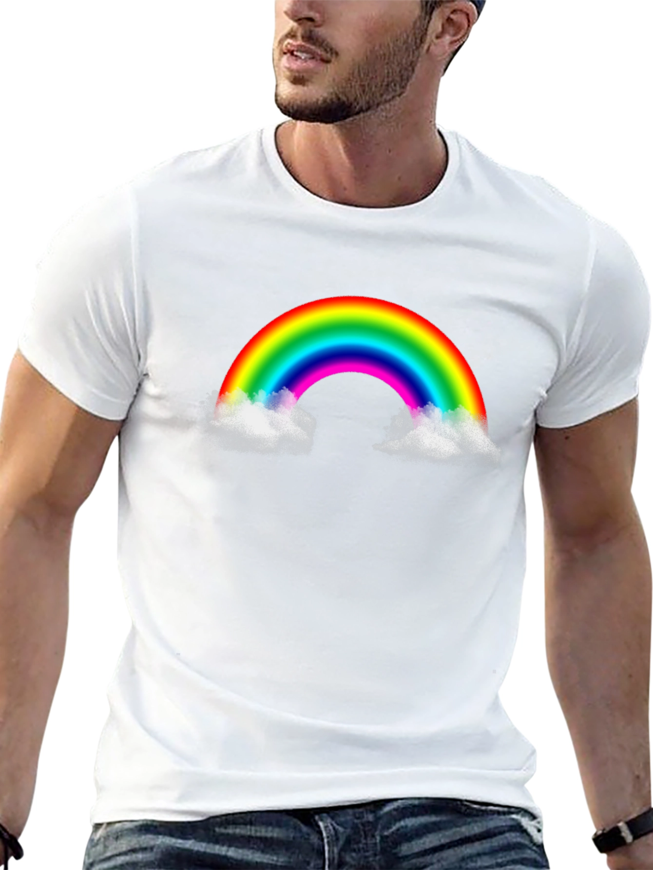 Rainbow Cloud Graphic T-Shirt