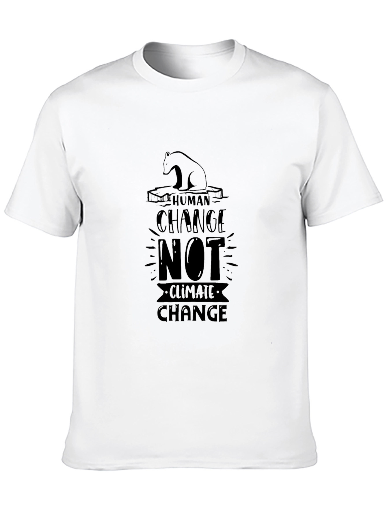 Human Change Graphic Black T-Shirt
