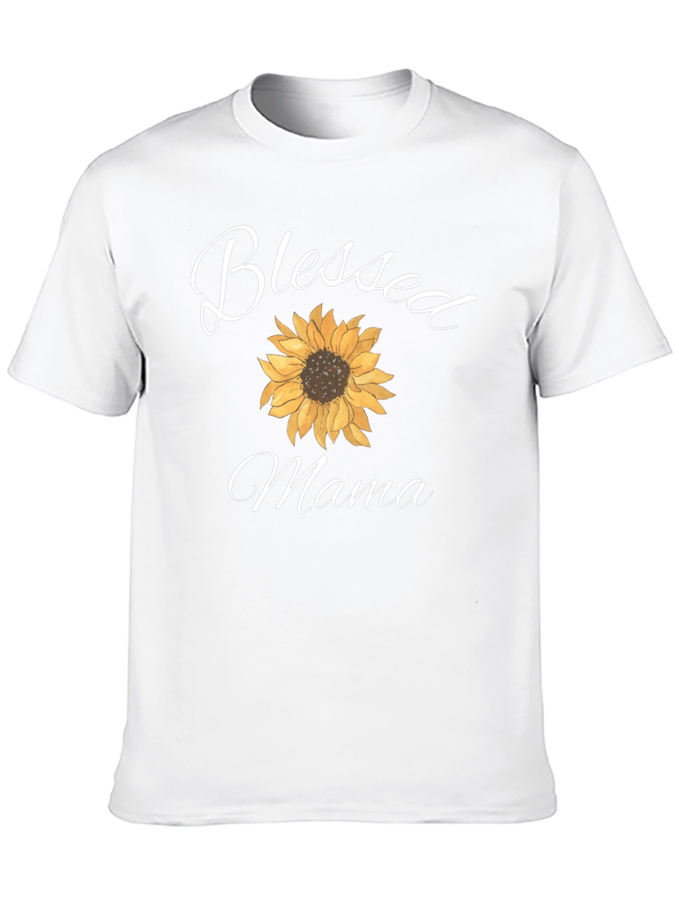 Blessed Mama Sunflower Graphic T-Shirt