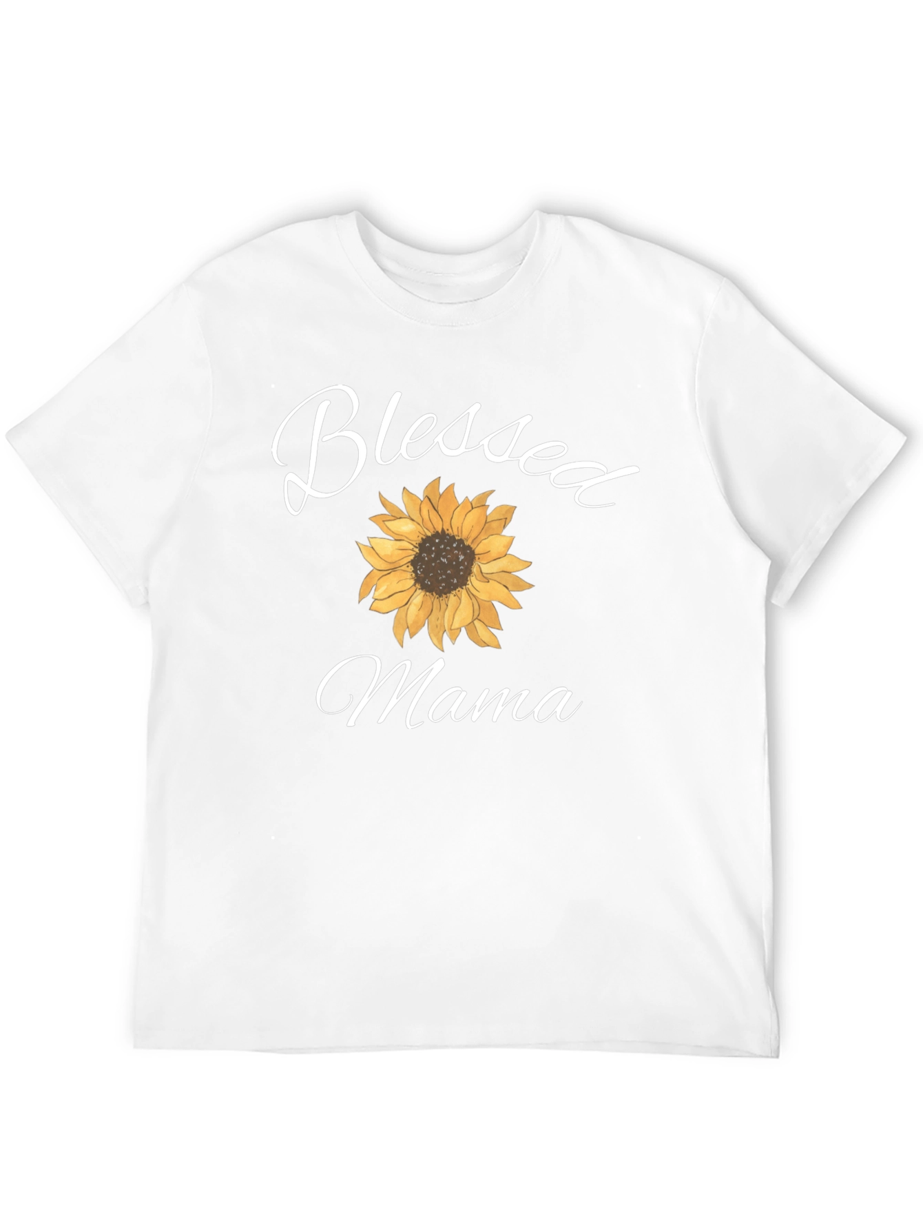 Blessed Mama Sunflower Graphic T-Shirt