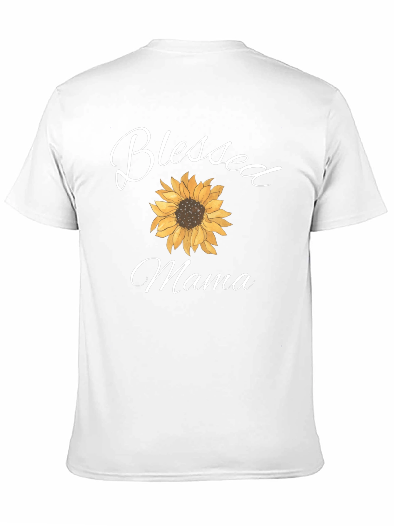 Blessed Mama Sunflower Graphic T-Shirt