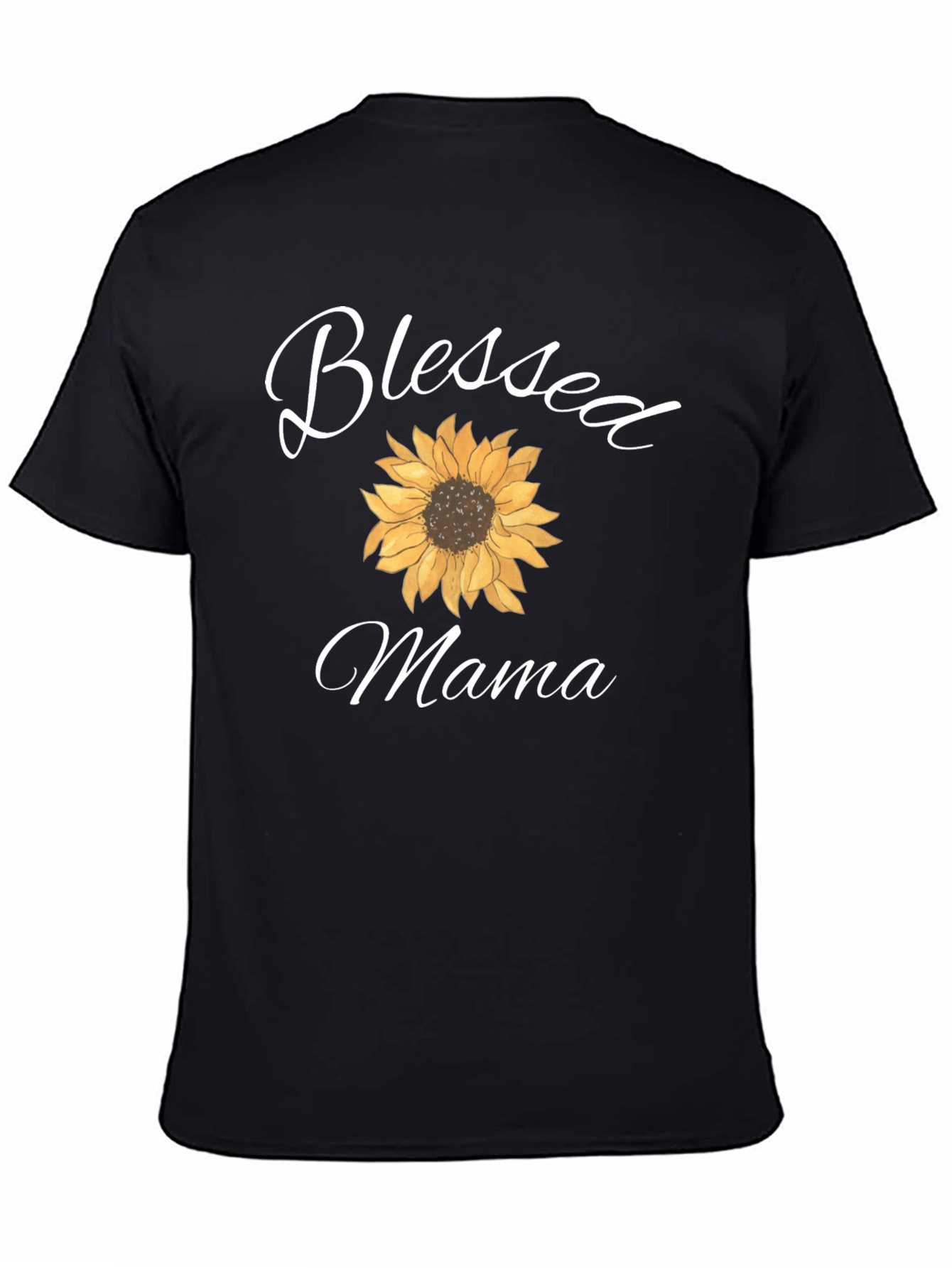 Blessed Mama Sunflower Graphic T-Shirt