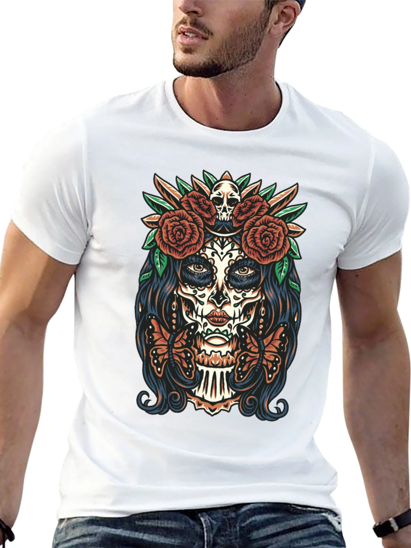 Day of the Dead Sugar Skull T-Shirt