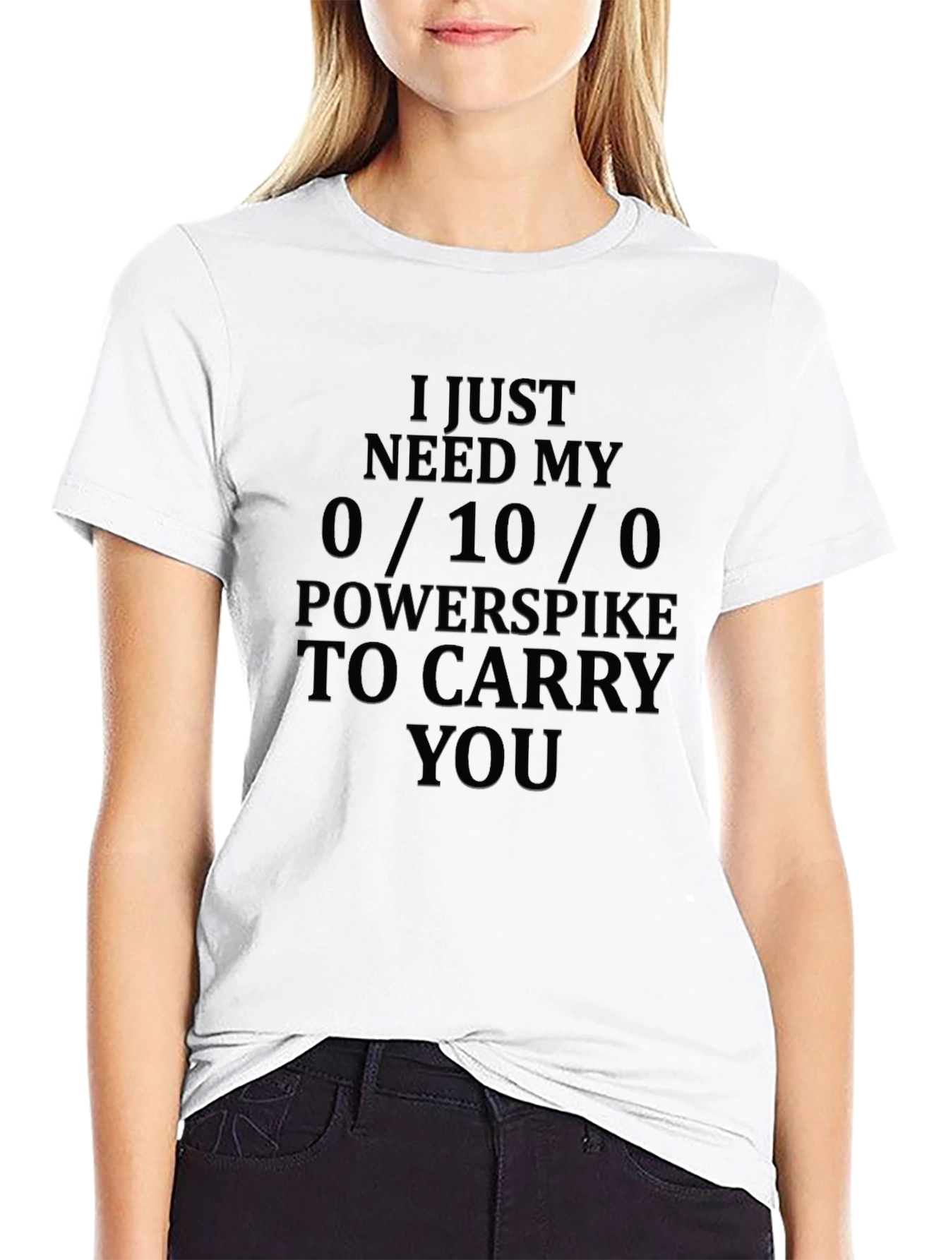 0/10/0 Powerspike Mens Black T-Shirt - Gamer Tee