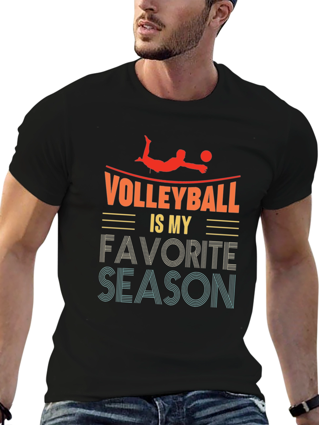 Volleyball is My Favorite Season Graphic Tee