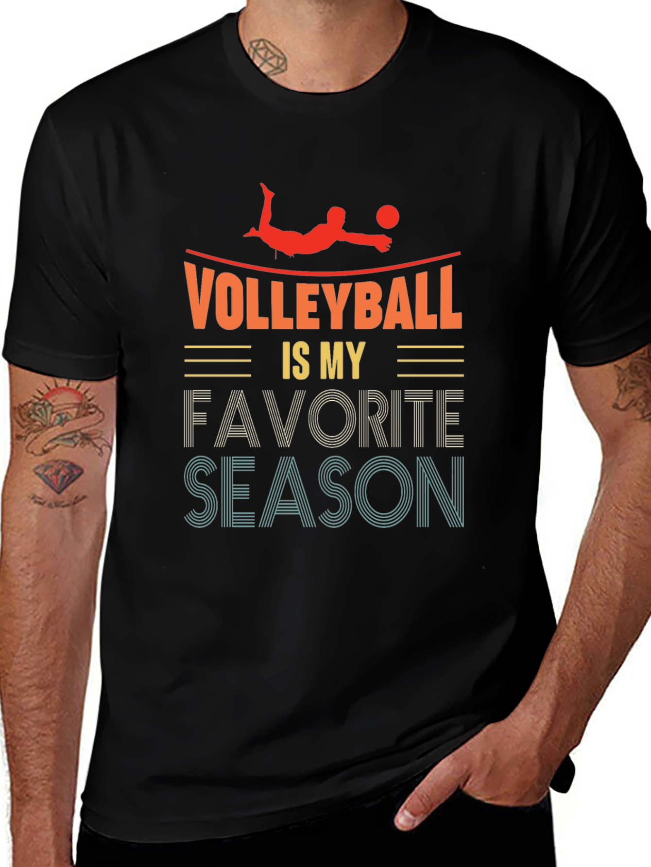 Volleyball is My Favorite Season Graphic Tee