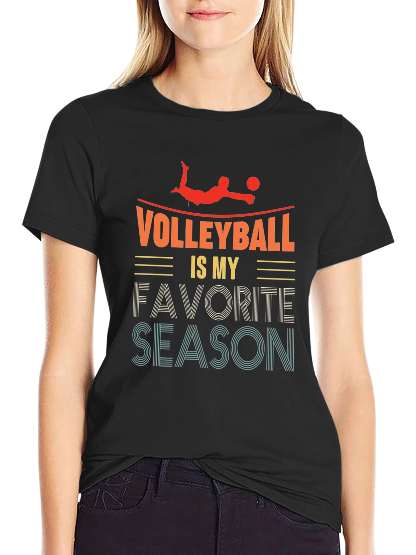 Volleyball is My Favorite Season Graphic Tee