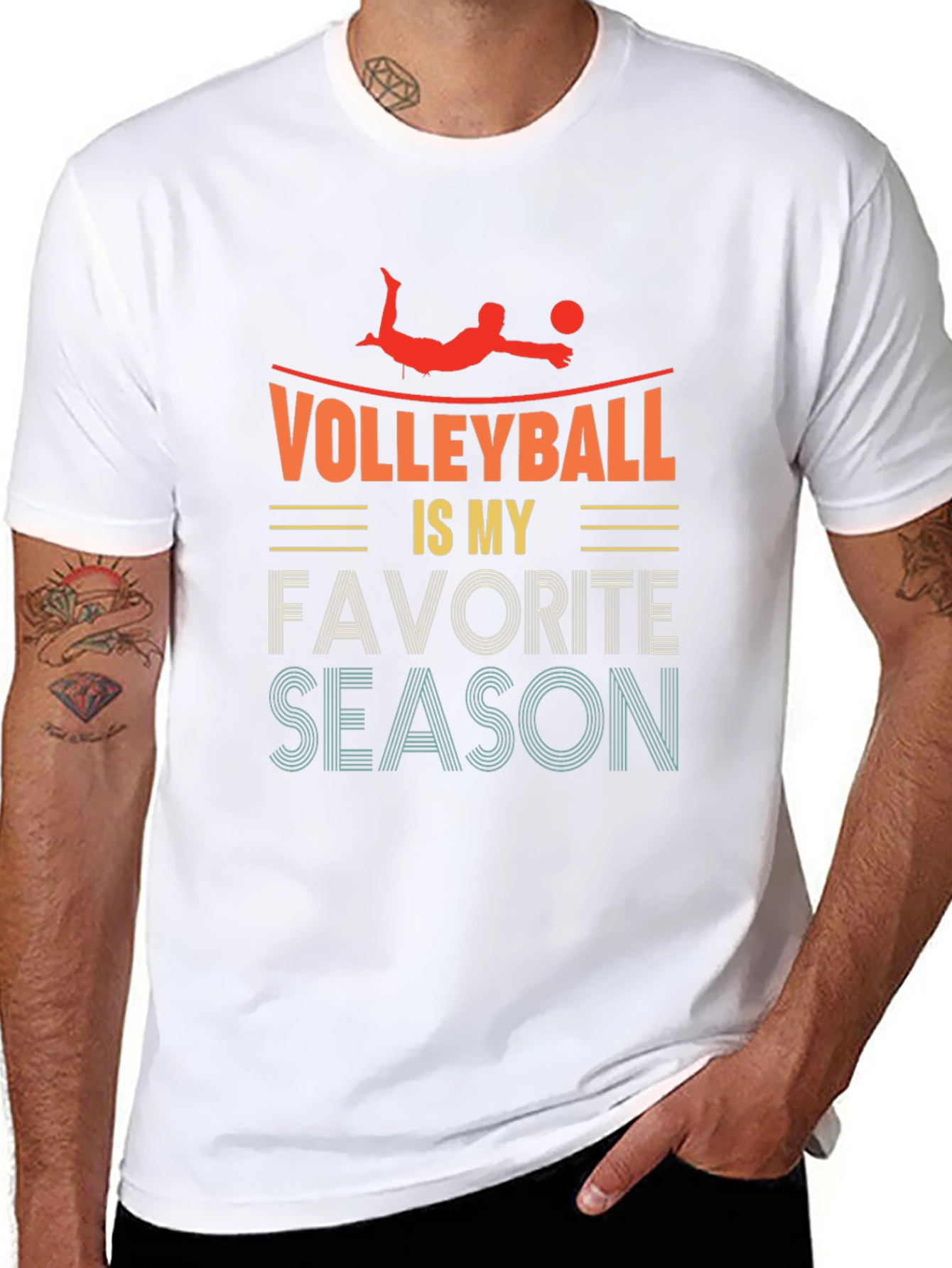 Volleyball is My Favorite Season Graphic Tee