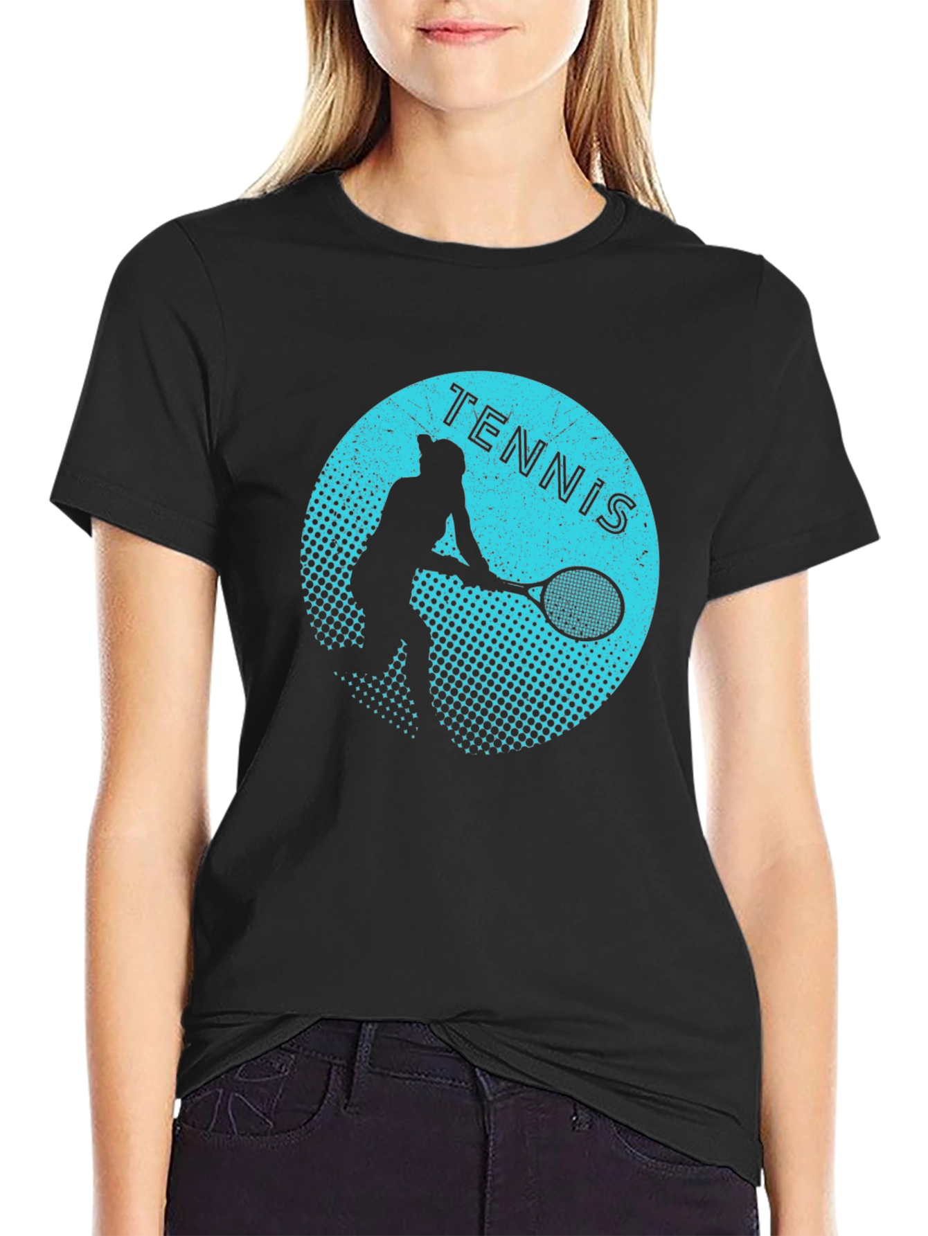 Tennis Player Graphic Tee - Stylish Sport T-Shirt