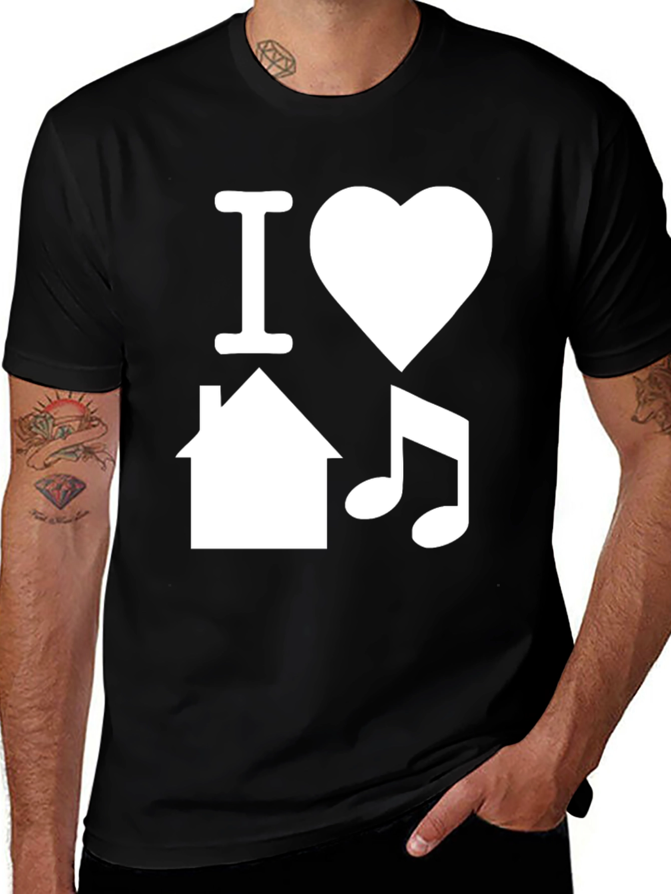 I Love House Music T-Shirt - DJ Graphic Tee