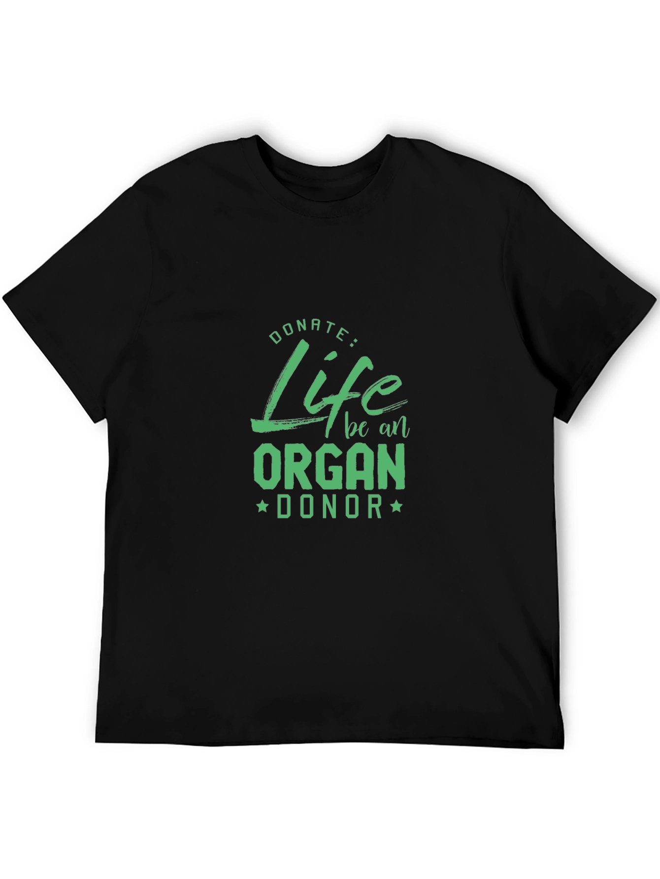 Donate Life Organ Donor T-Shirt - Black