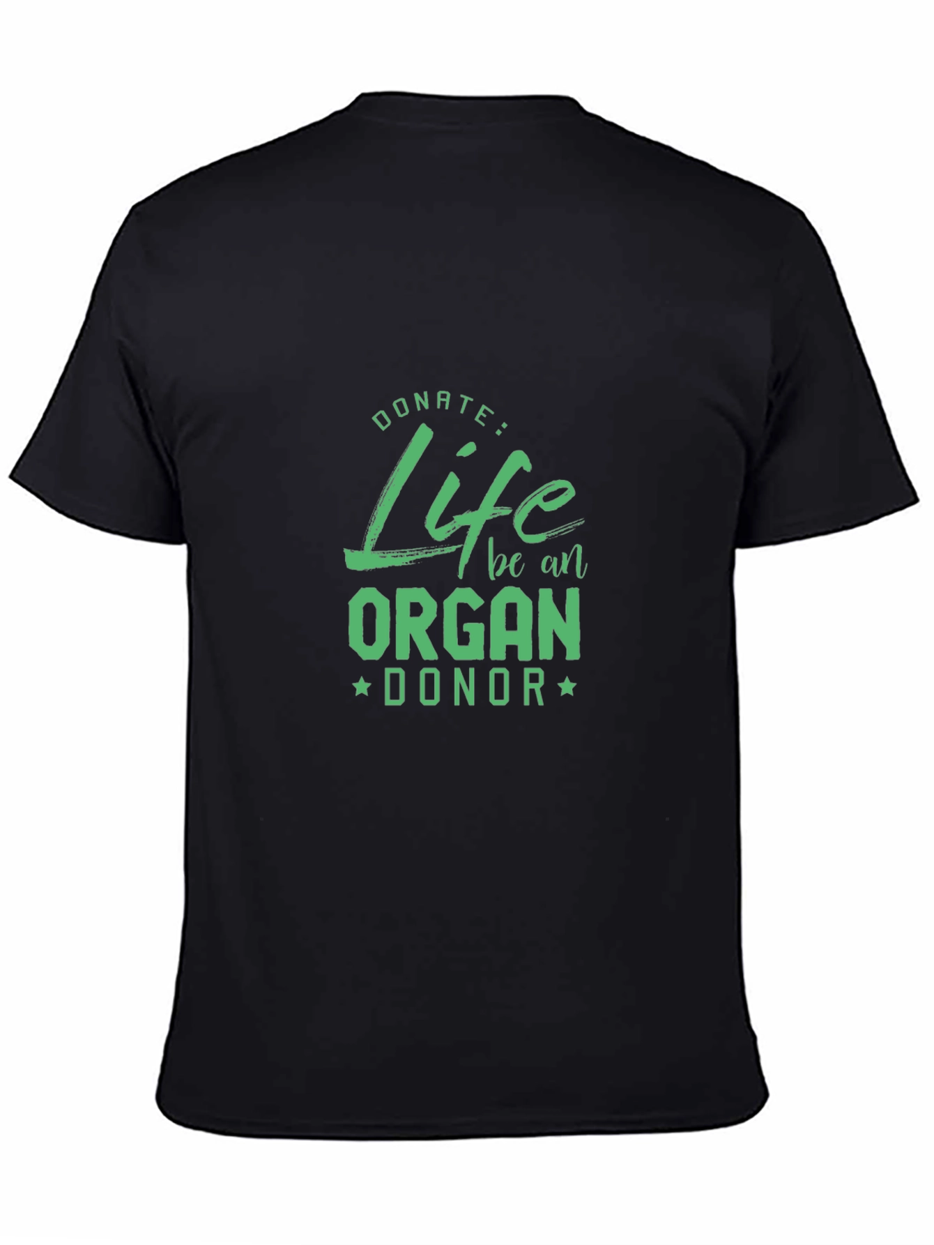 Donate Life Organ Donor T-Shirt - Black