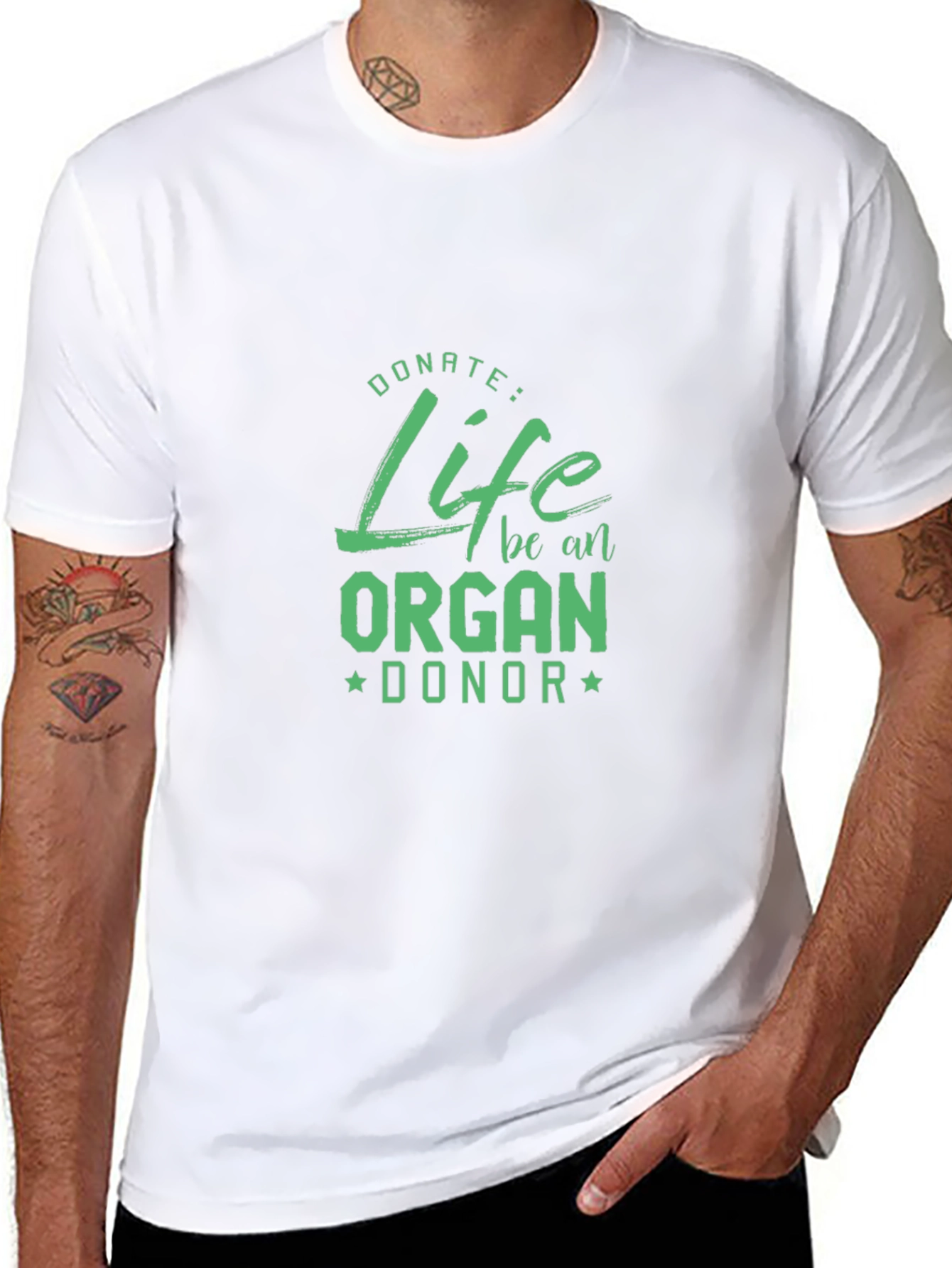 Donate Life Organ Donor T-Shirt - Black