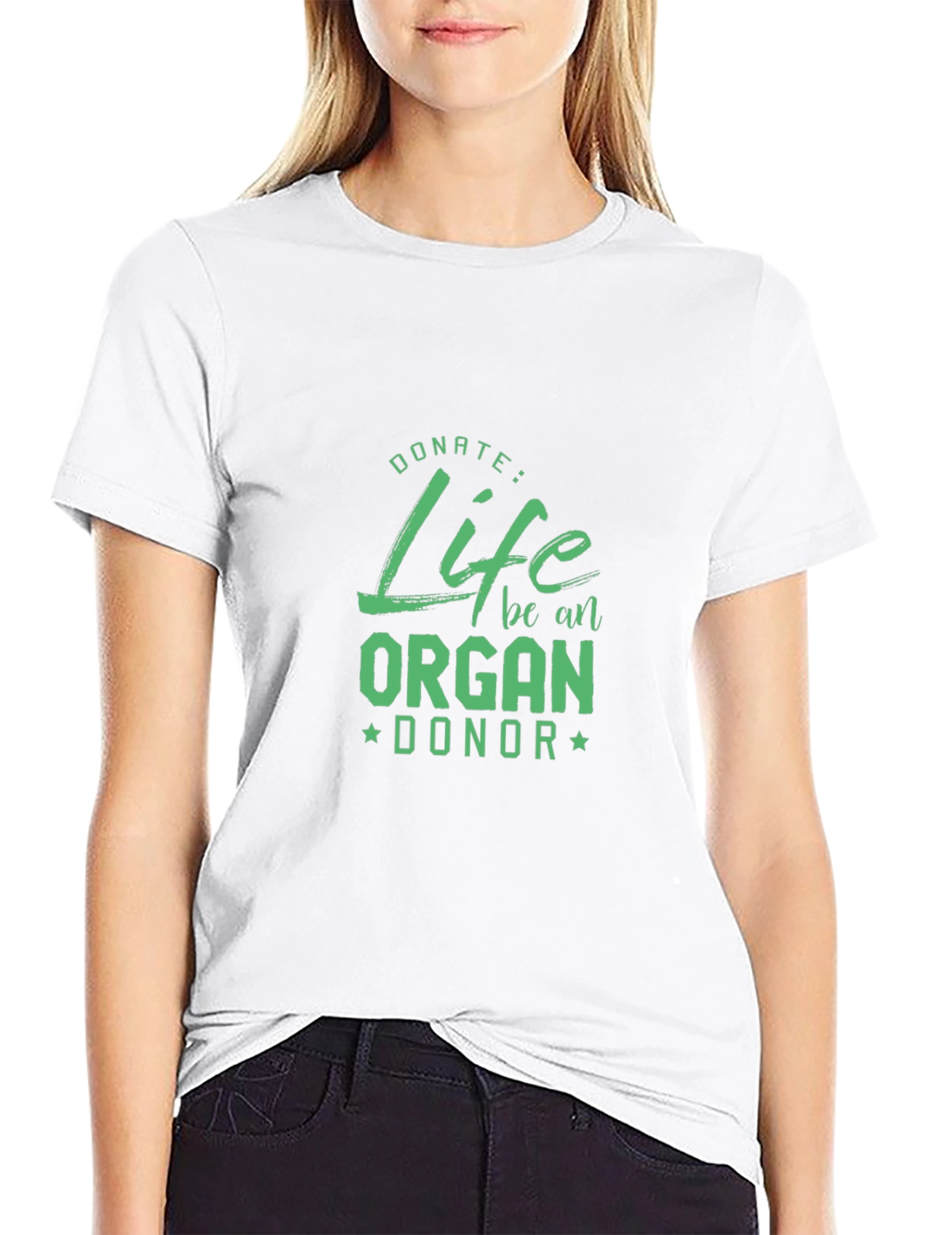Donate Life Organ Donor T-Shirt - Black