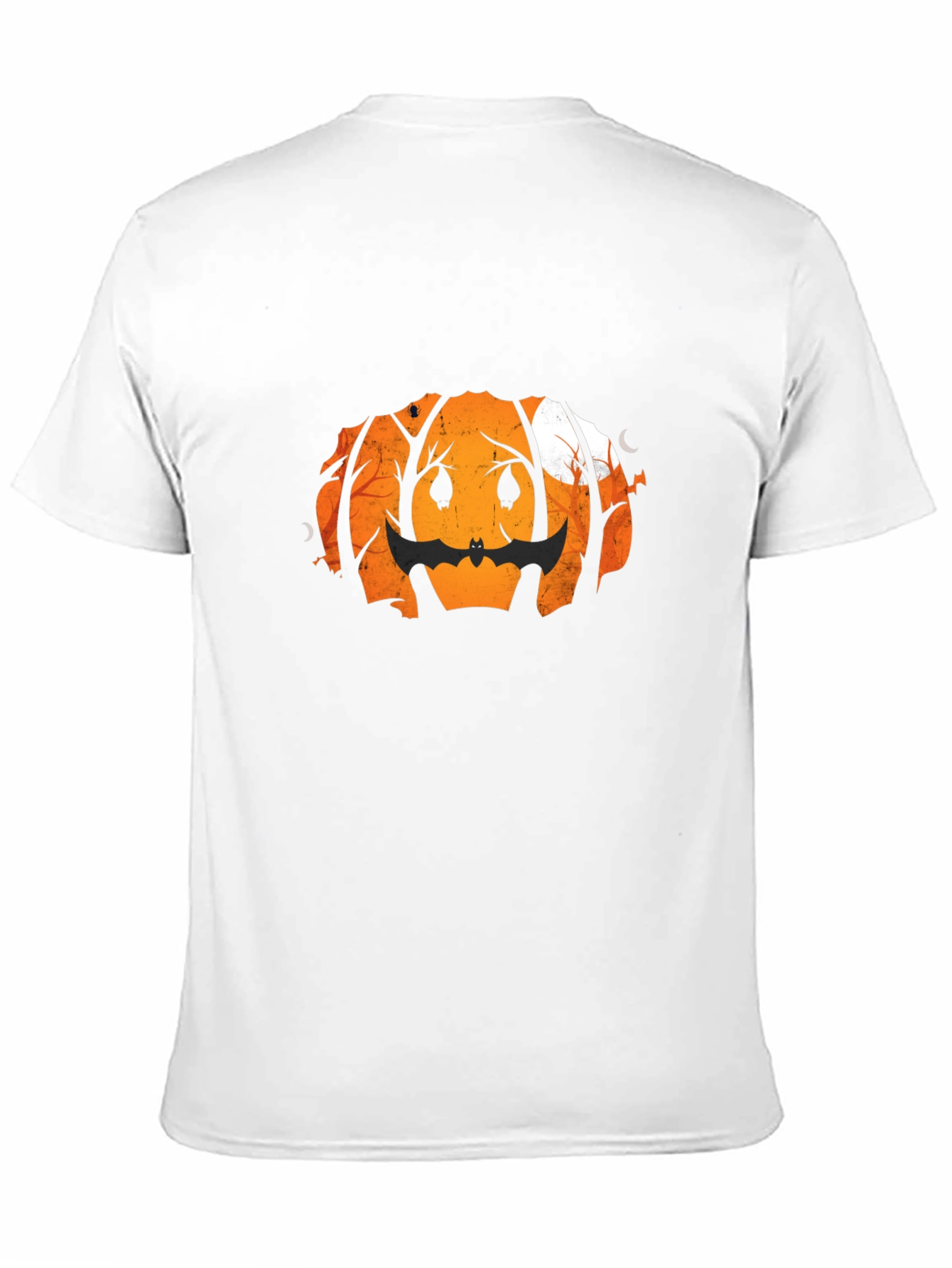 Halloween Pumpkin Bat Graphic Tee