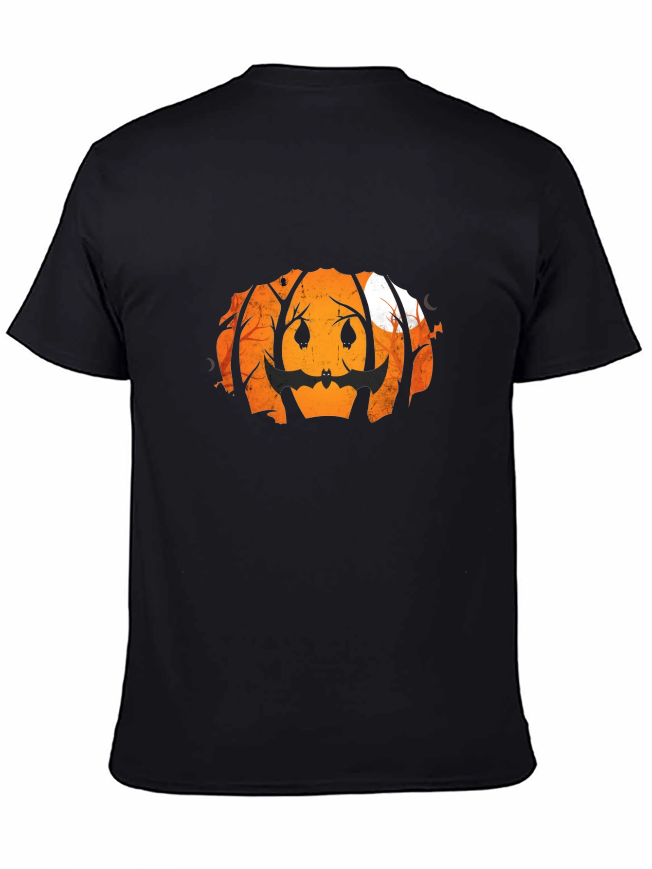 Halloween Pumpkin Bat Graphic Tee