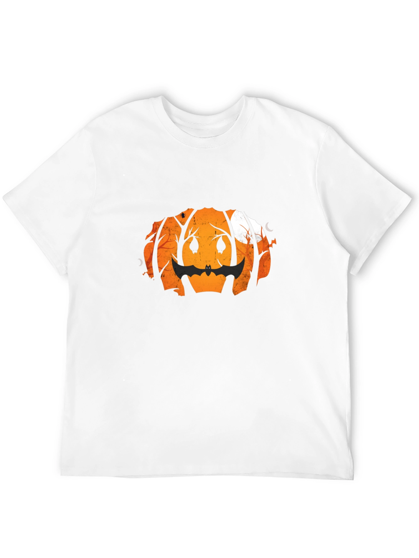 Halloween Pumpkin Bat Graphic Tee