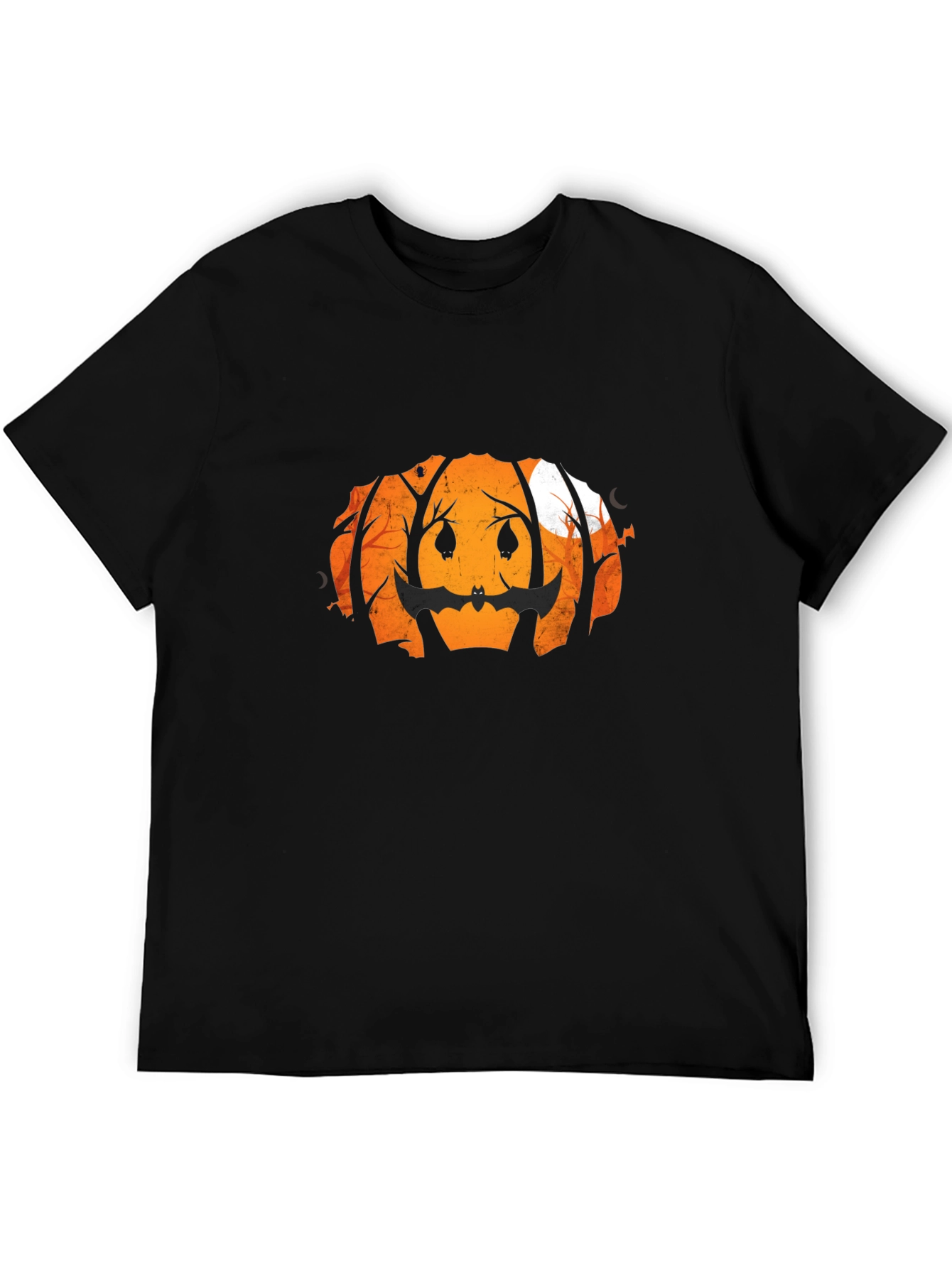Halloween Pumpkin Bat Graphic Tee