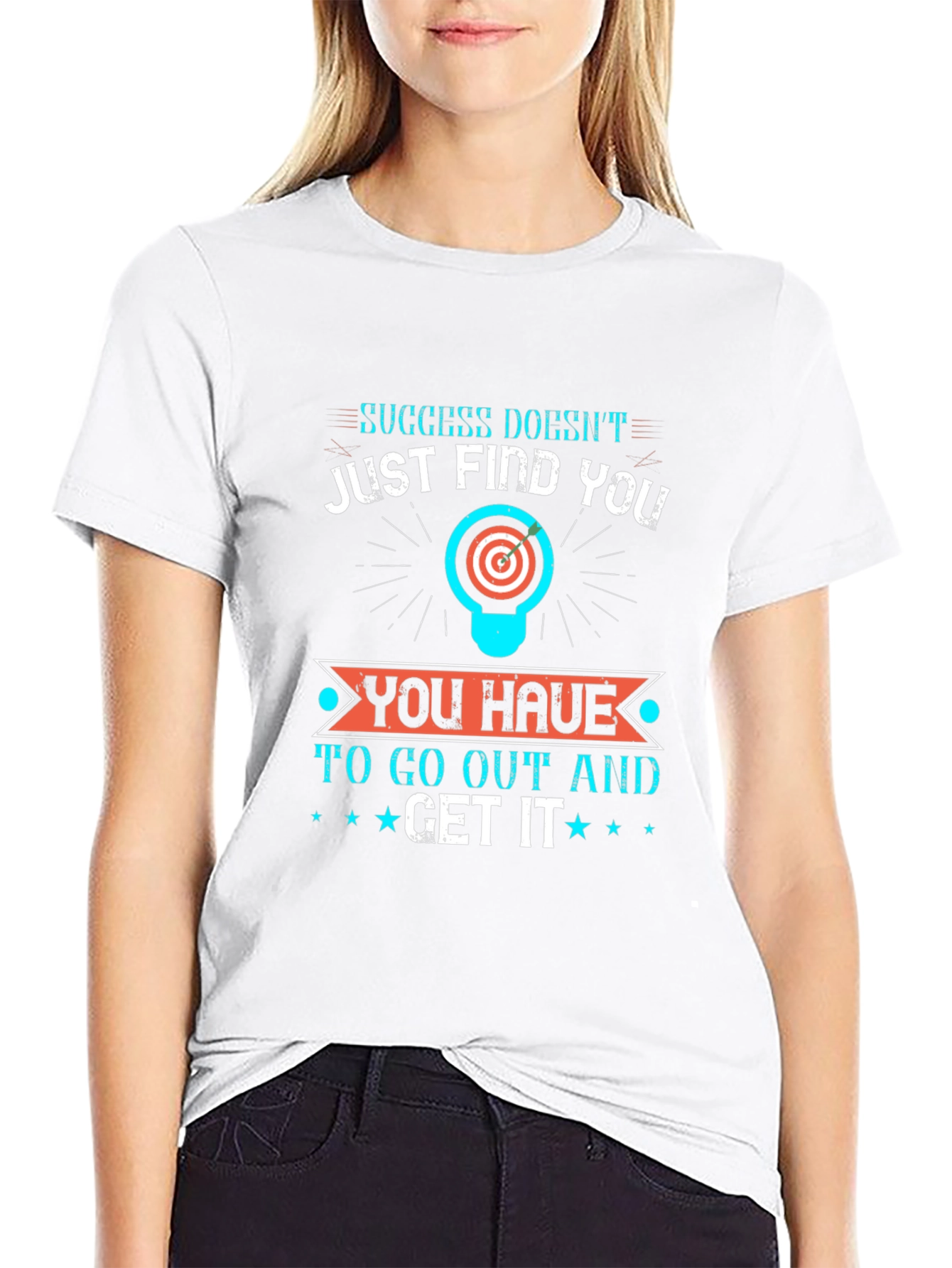 Motivational Graphic Tee - Success Doesnt Just Find You