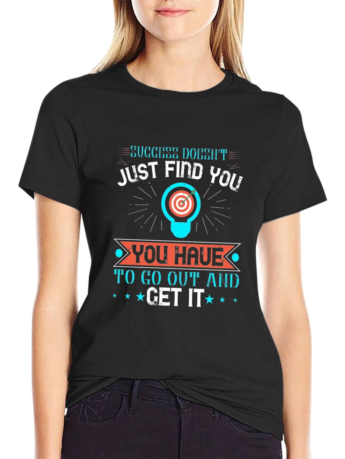 Motivational Graphic Tee - Success Doesnt Just Find You