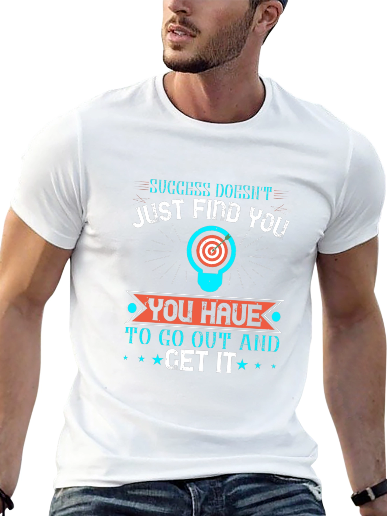 Motivational Graphic Tee - Success Doesnt Just Find You