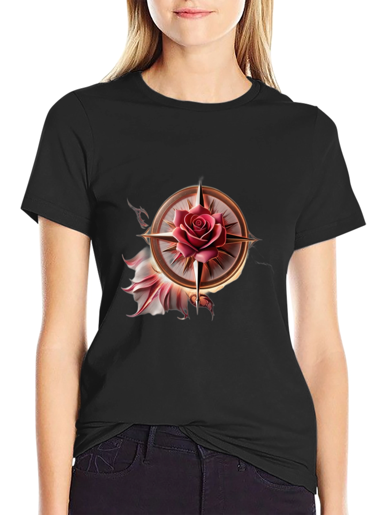 Compass Rose Graphic T-Shirt