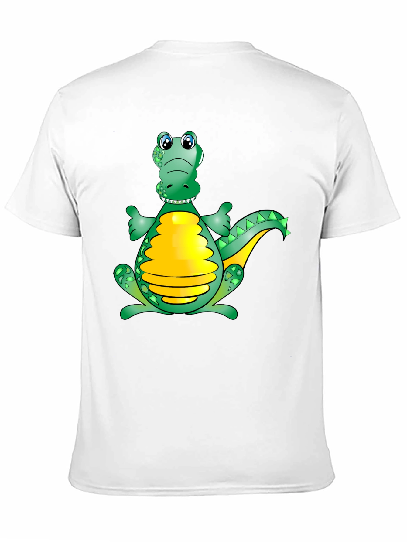 Cartoon Alligator Graphic Tee - Fun Black T-Shirt