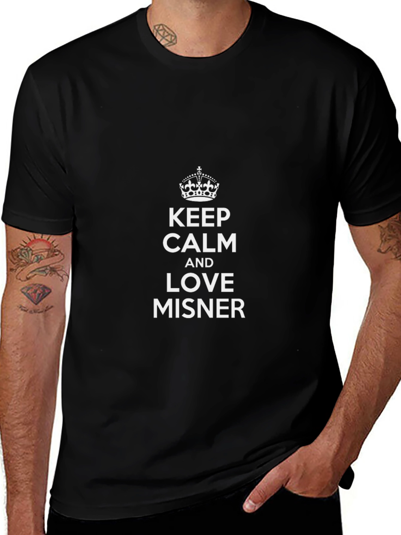Keep Calm and Love Misner T-Shirt - Black