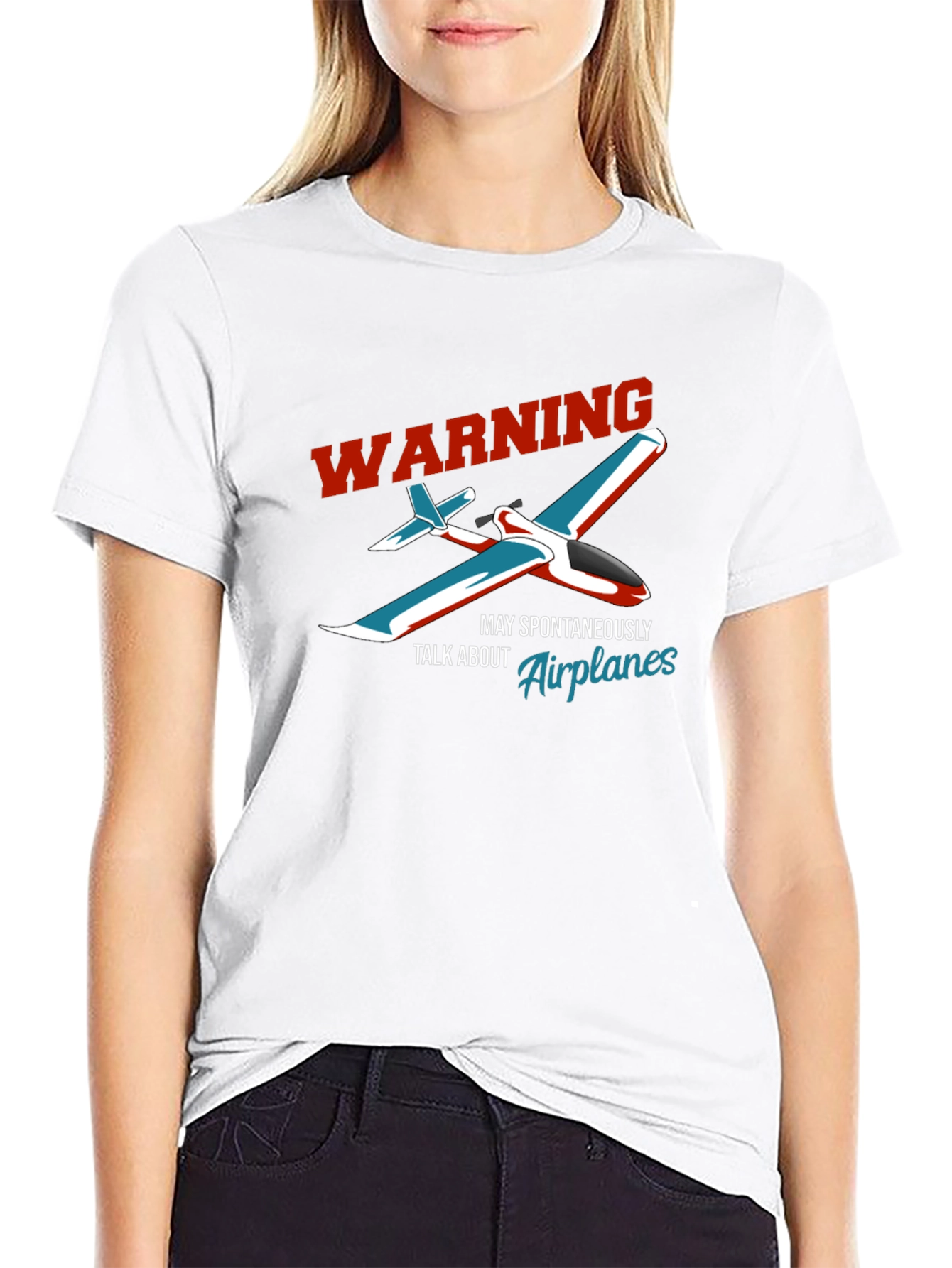 Warning Airplane T-Shirt