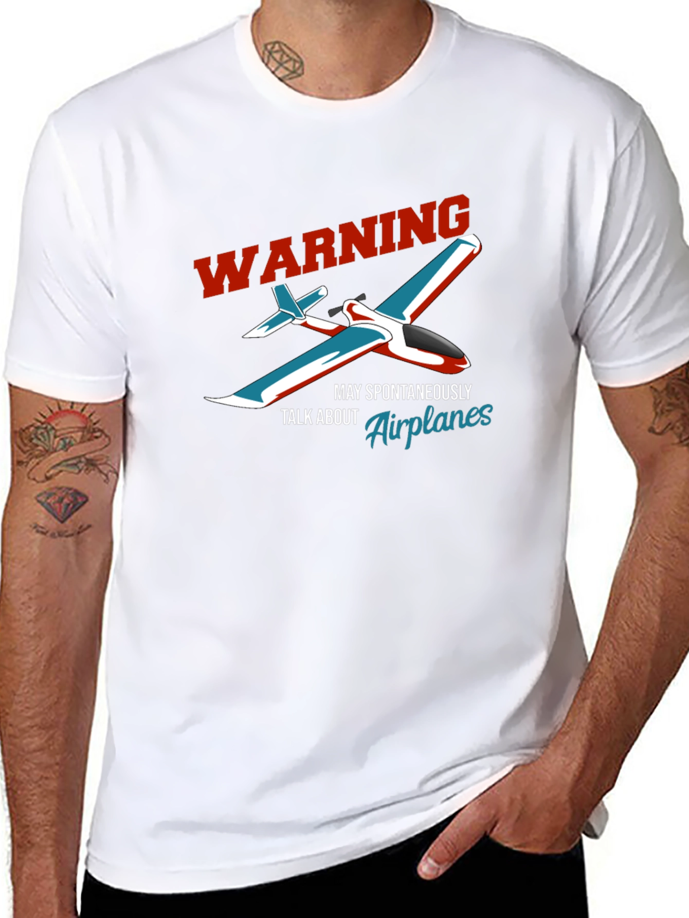 Warning Airplane T-Shirt