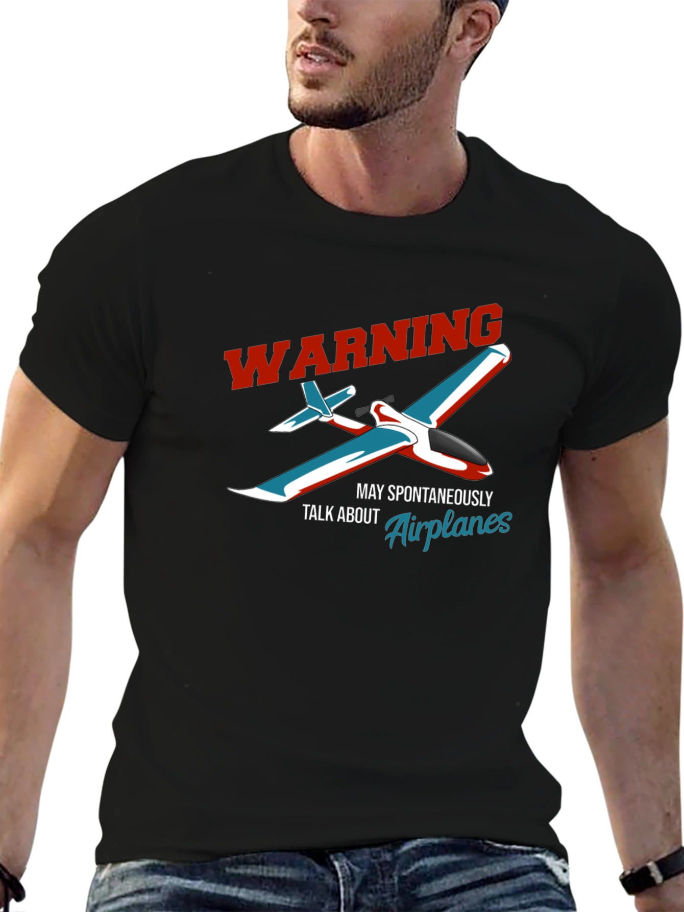 Warning Airplane T-Shirt