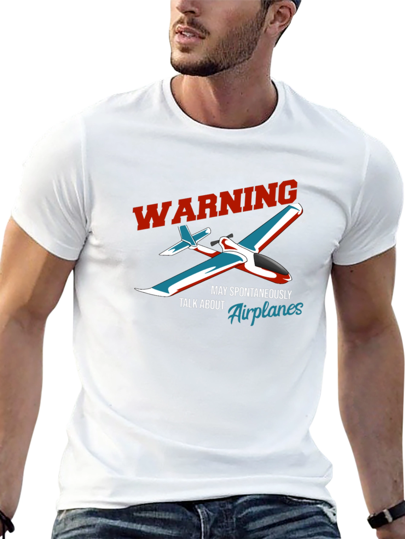 Warning Airplane T-Shirt