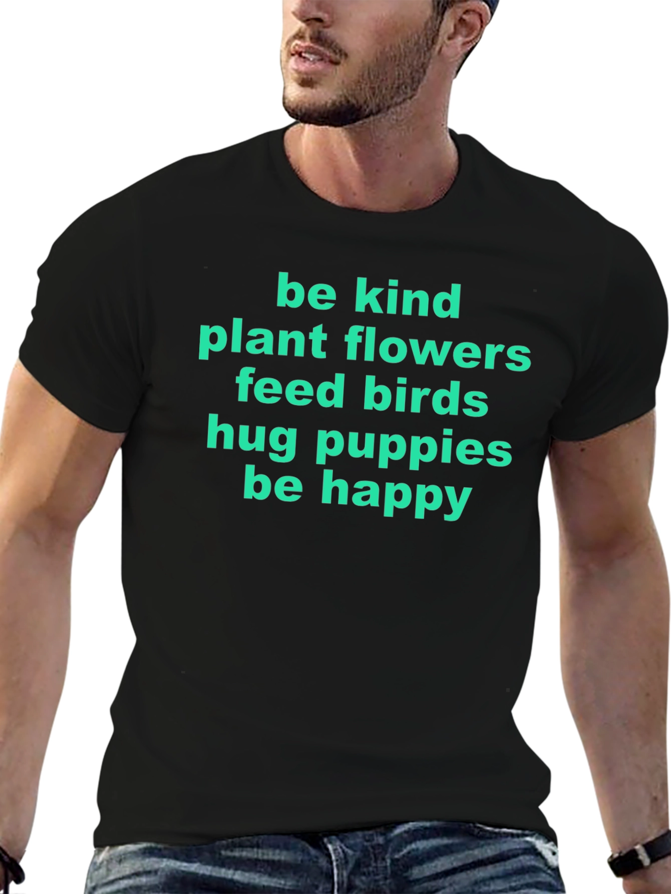 Be Kind Graphic Tee - Plant Flowers Feed Birds