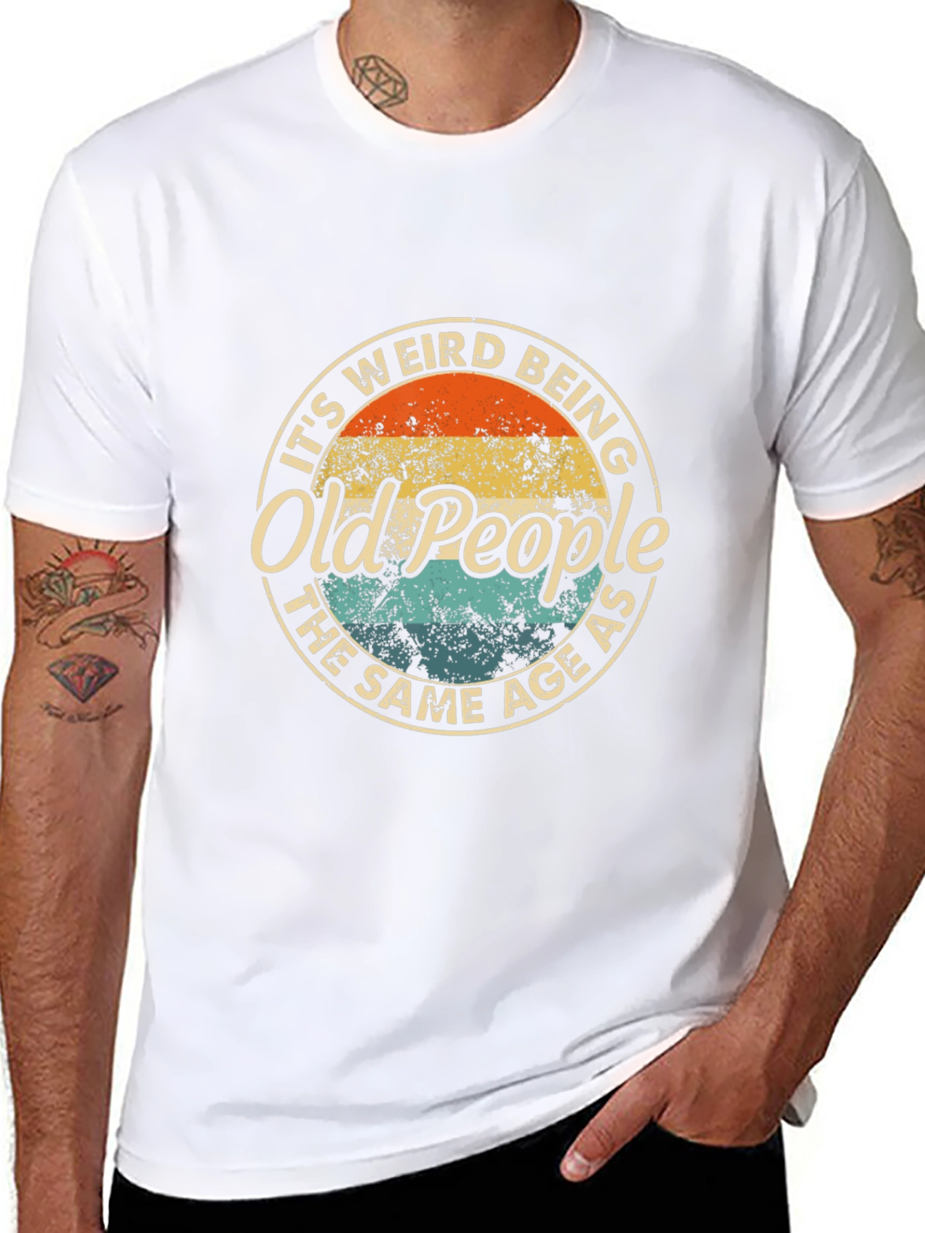 Funny Old People T-Shirt - Novelty Birthday Gift Tee
