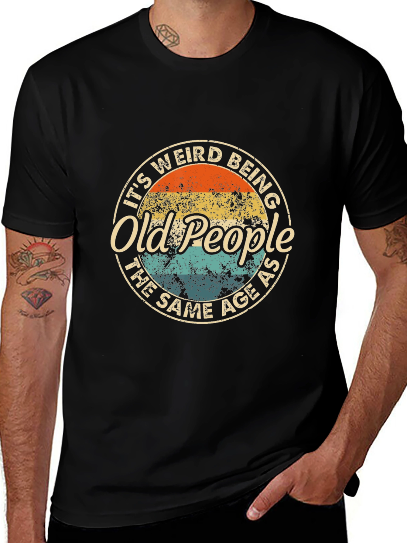Funny Old People T-Shirt - Novelty Birthday Gift Tee