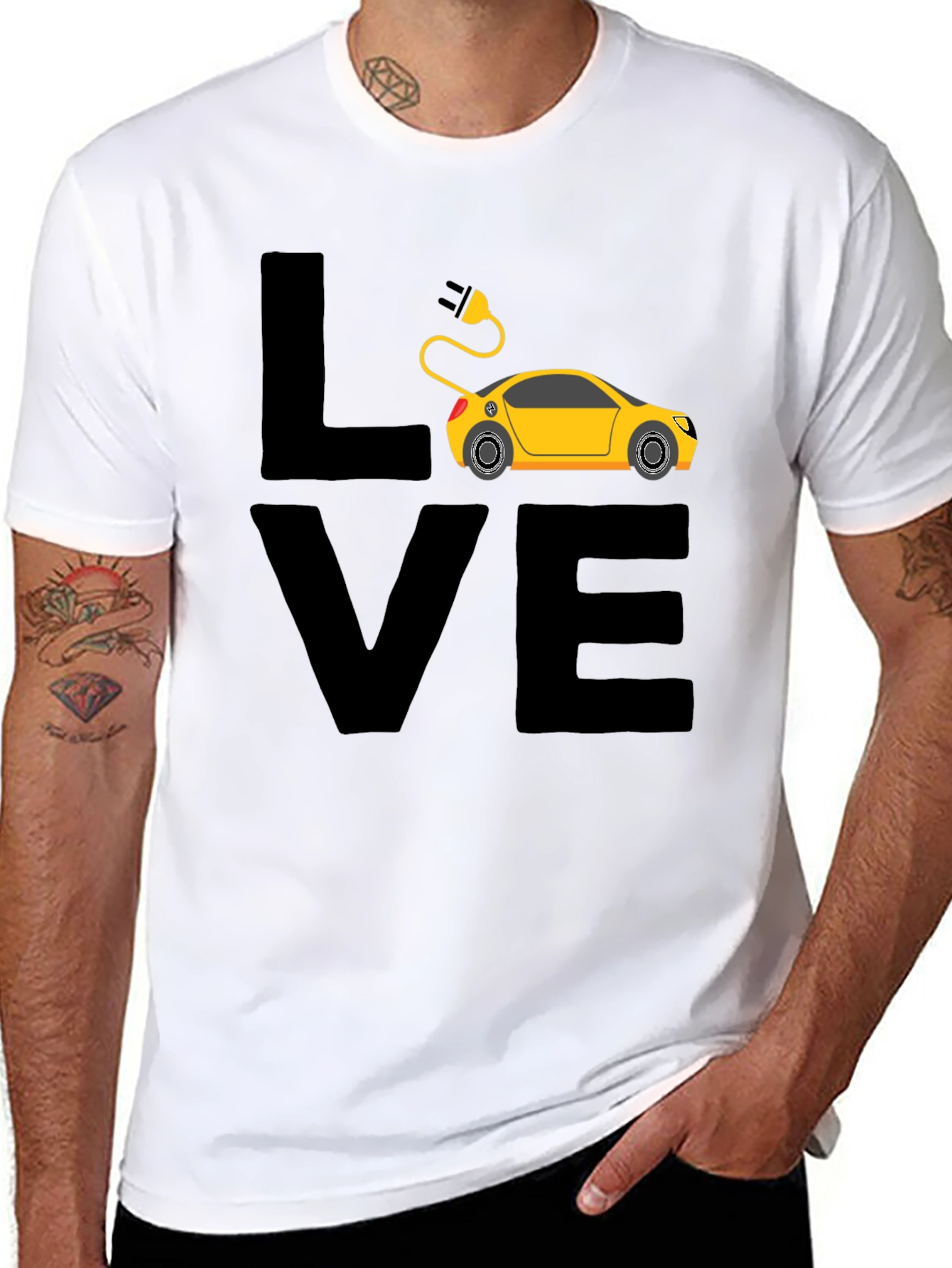 Electric Car Lover T-Shirt - Black