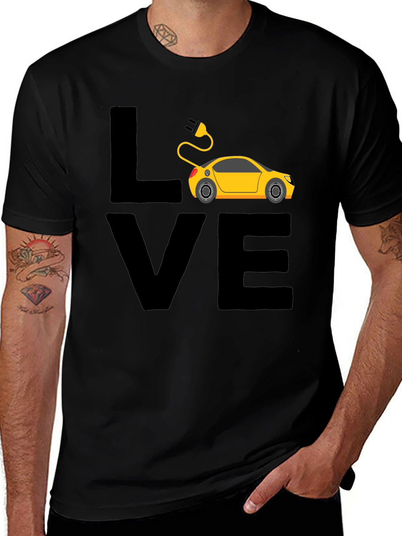 Electric Car Lover T-Shirt - Black