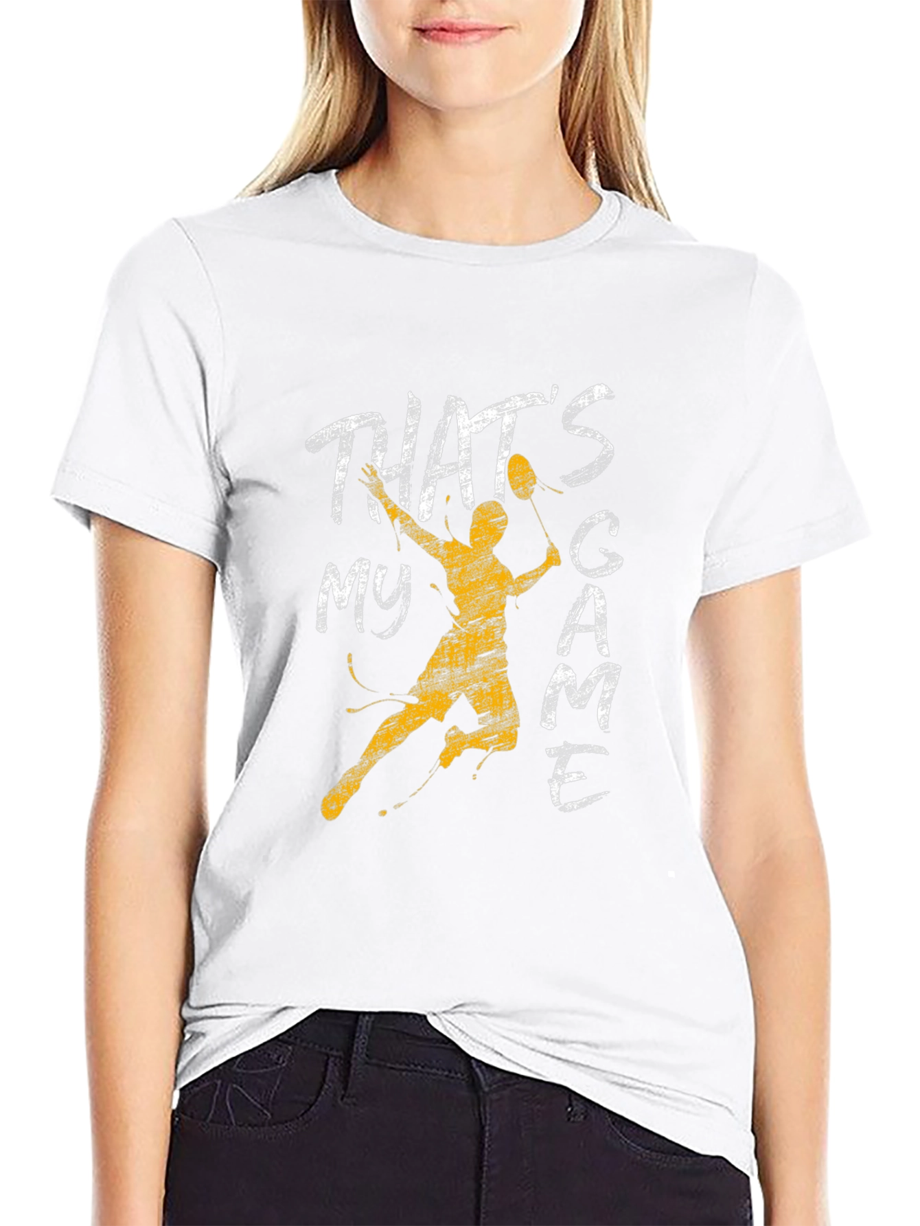 Thats My Game T-Shirt: Badminton Player Design