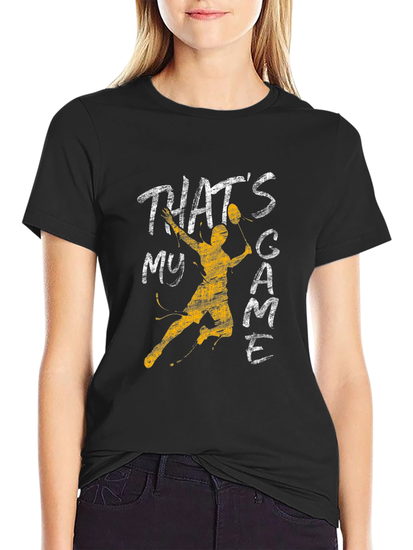 Thats My Game T-Shirt: Badminton Player Design