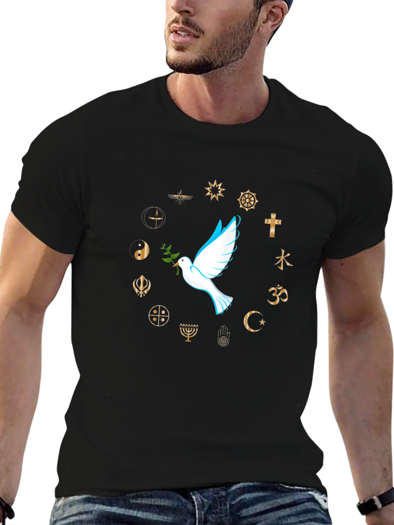 Peace Dove Religious Symbol T-Shirt