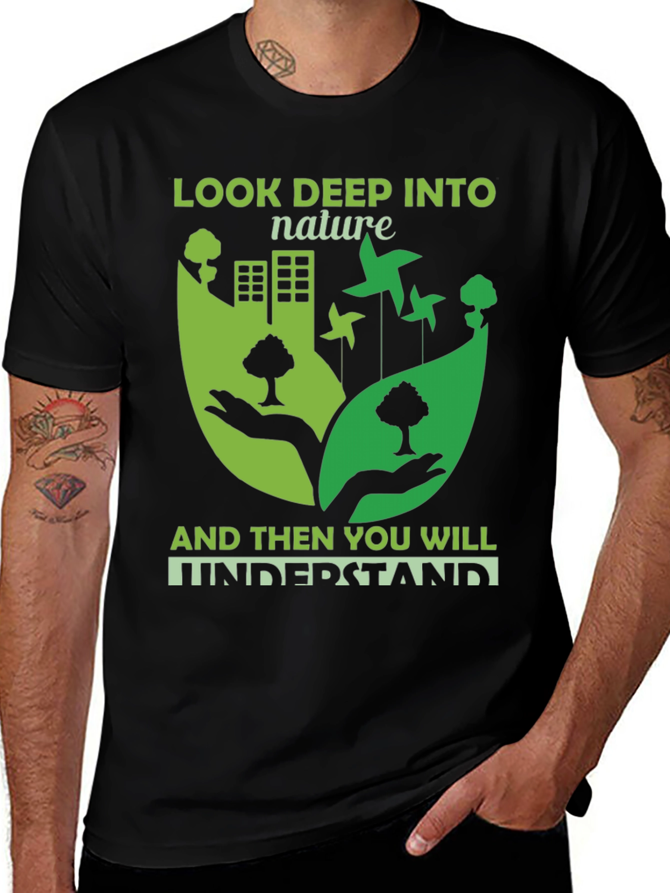 Nature Lovers Graphic T-Shirt