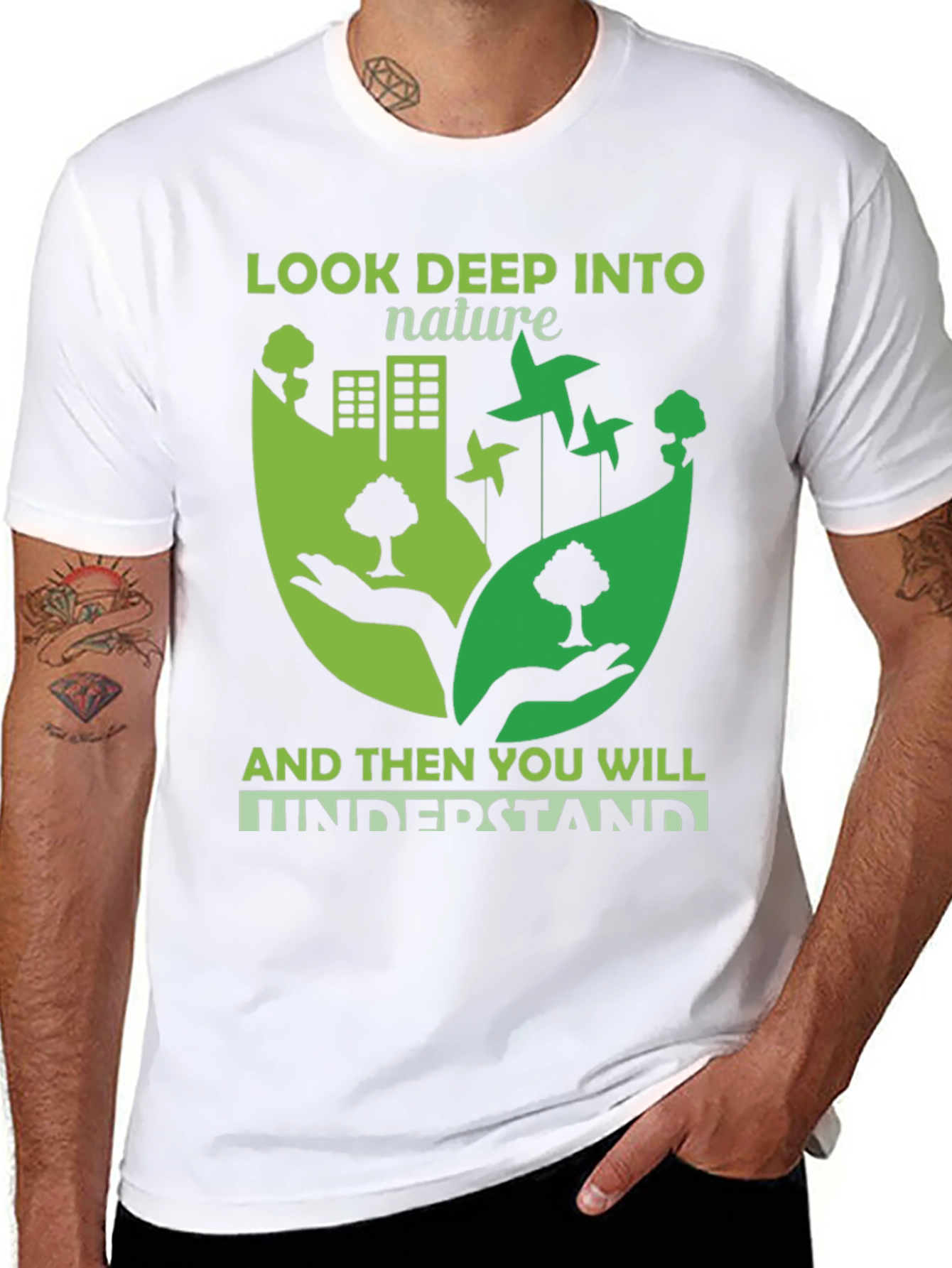 Nature Lovers Graphic T-Shirt